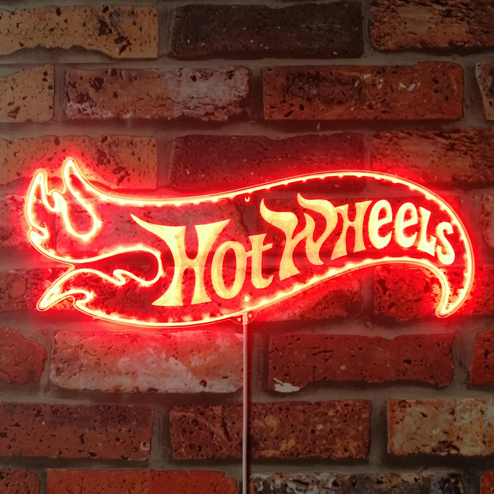 Hotwheels Dynamic RGB Edge Lit LED Sign