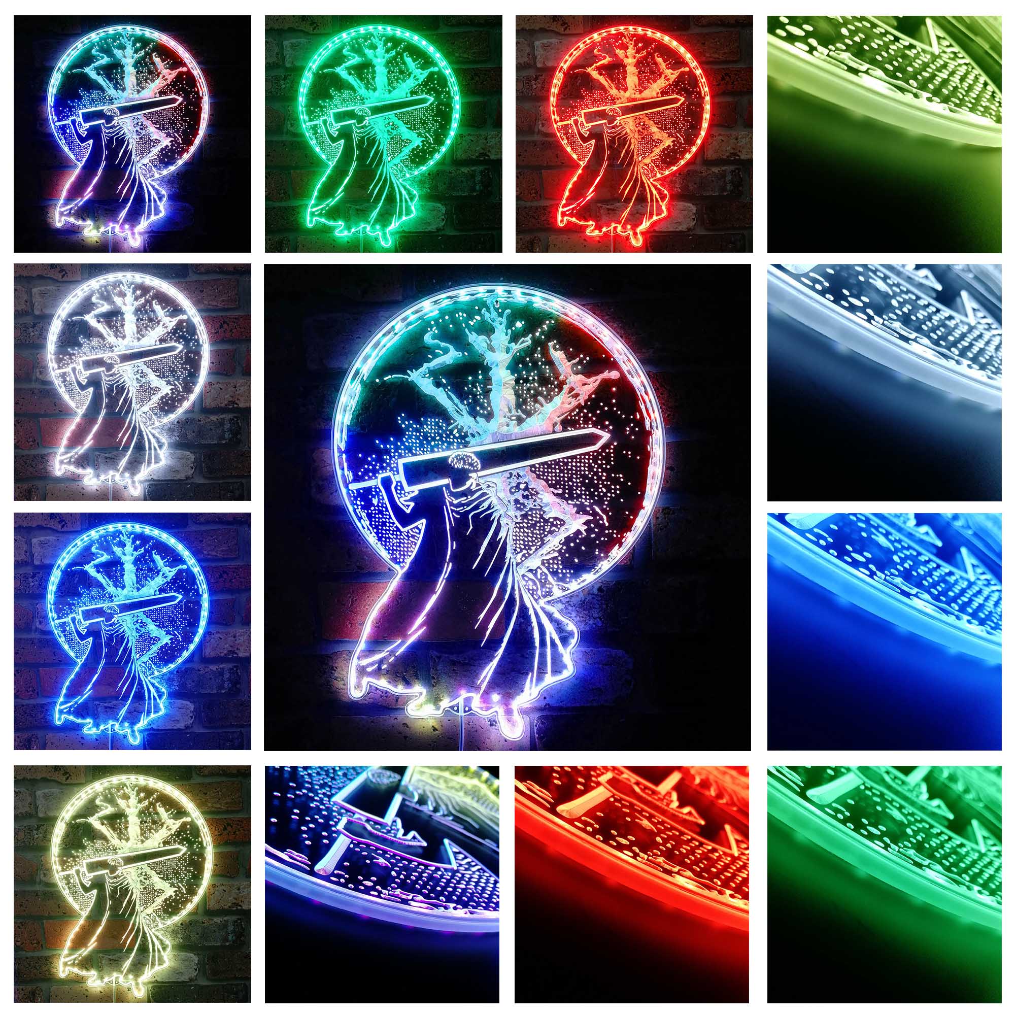 Berserk Sacrifice Dynamic RGB Edge Lit LED Sign