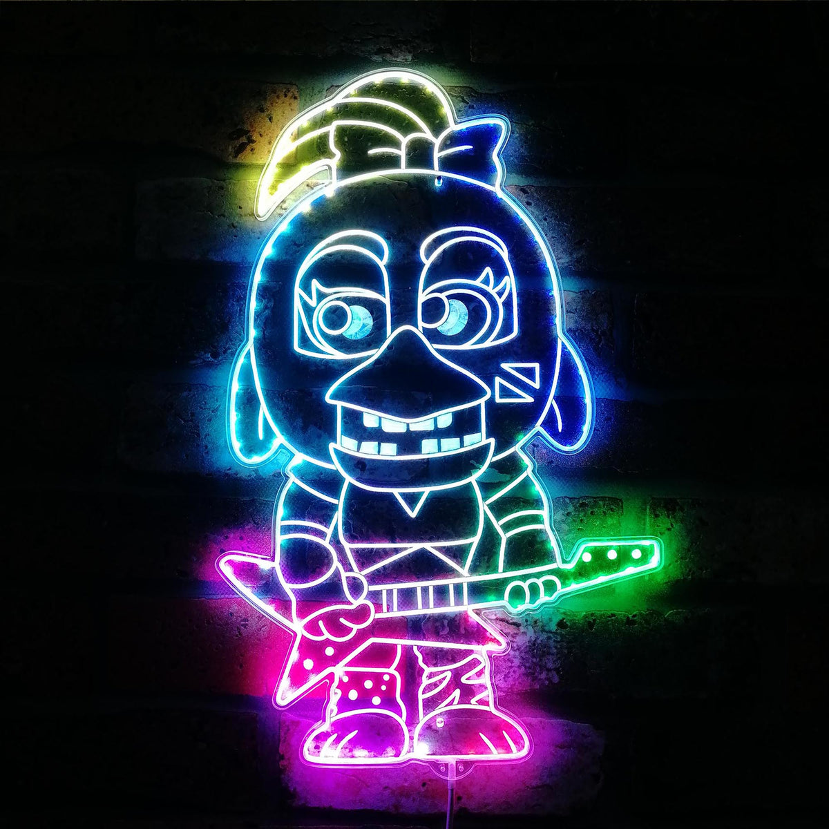 FNAF Chica Dynamic RGB Edge Lit LED Sign | PROLEDSIGN – joyatwall