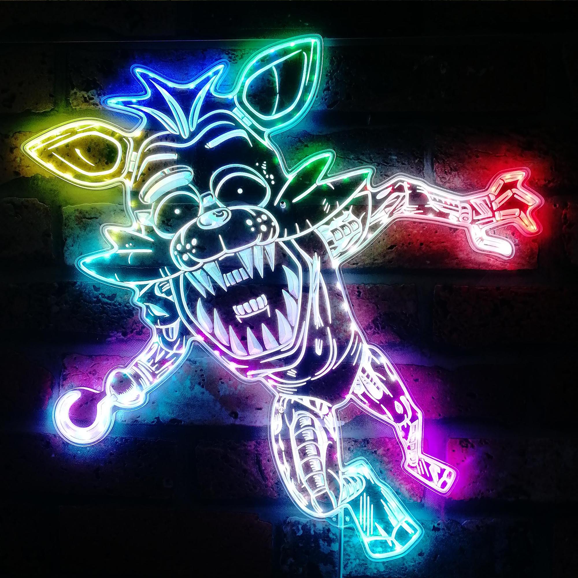 FNAF Foxy Dynamic RGB Edge Lit LED Sign