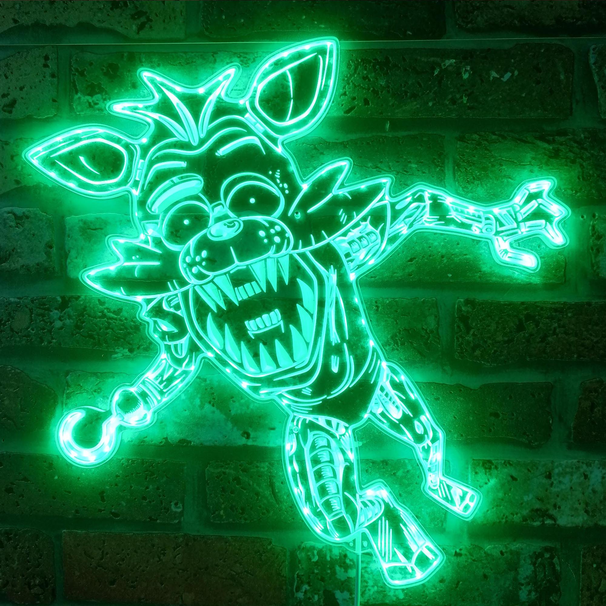 FNAF Foxy Dynamic RGB Edge Lit LED Sign