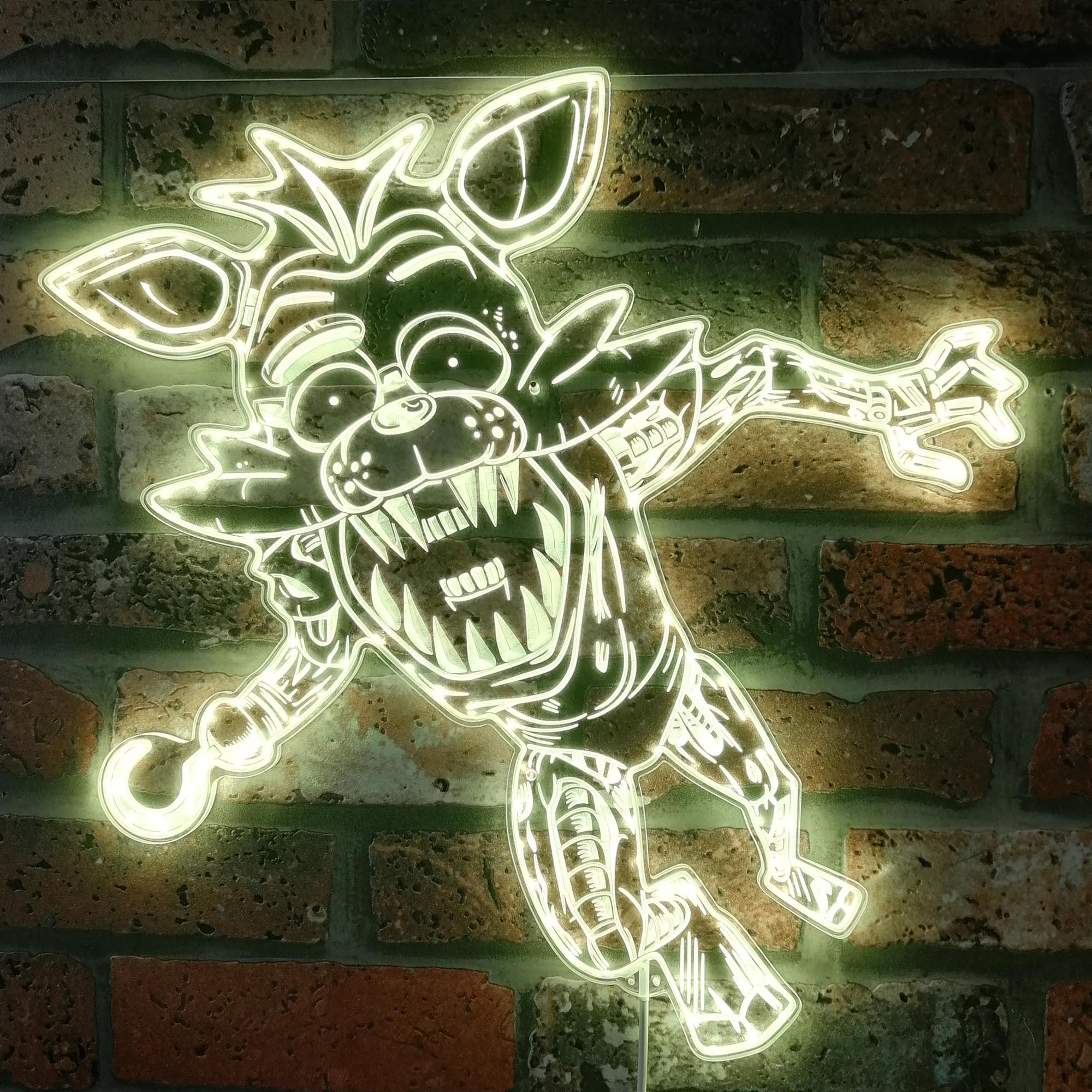 FNAF Foxy Dynamic RGB Edge Lit LED Sign