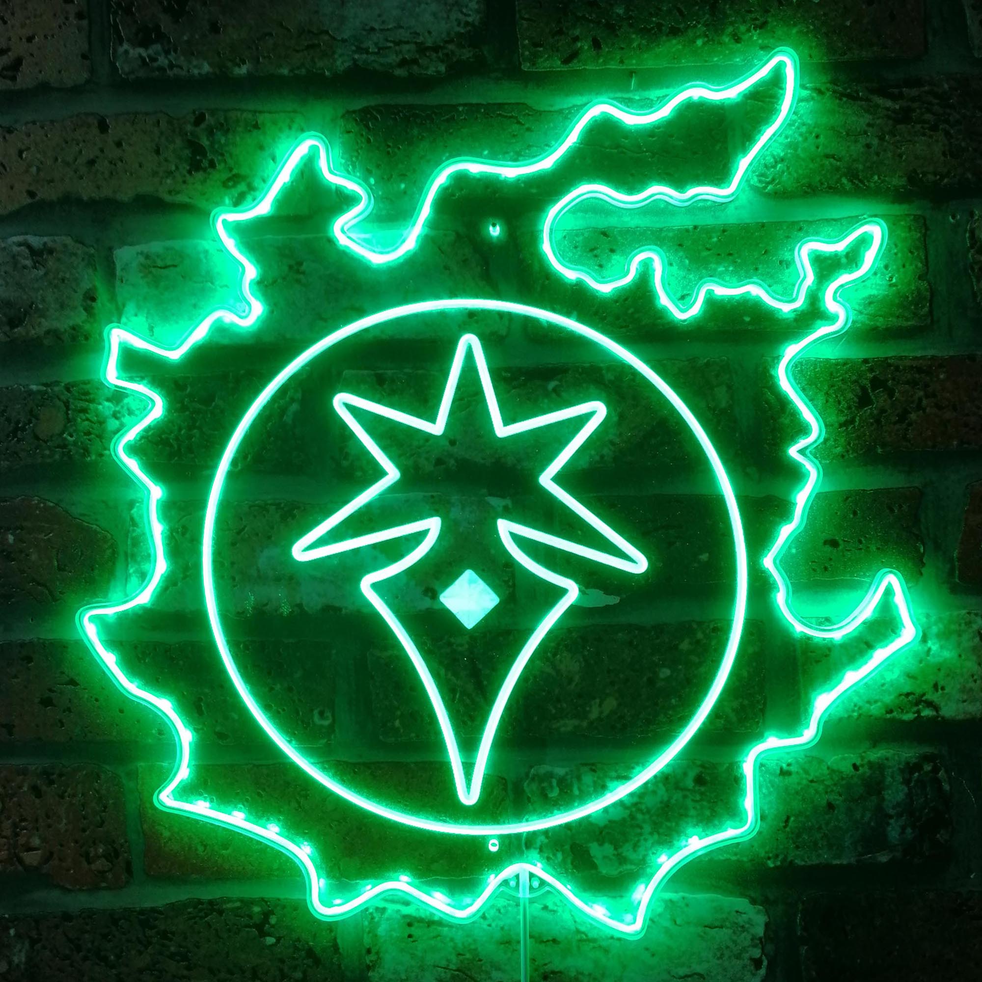 FF14 Dark Knight Dynamic RGB Edge Lit LED Sign