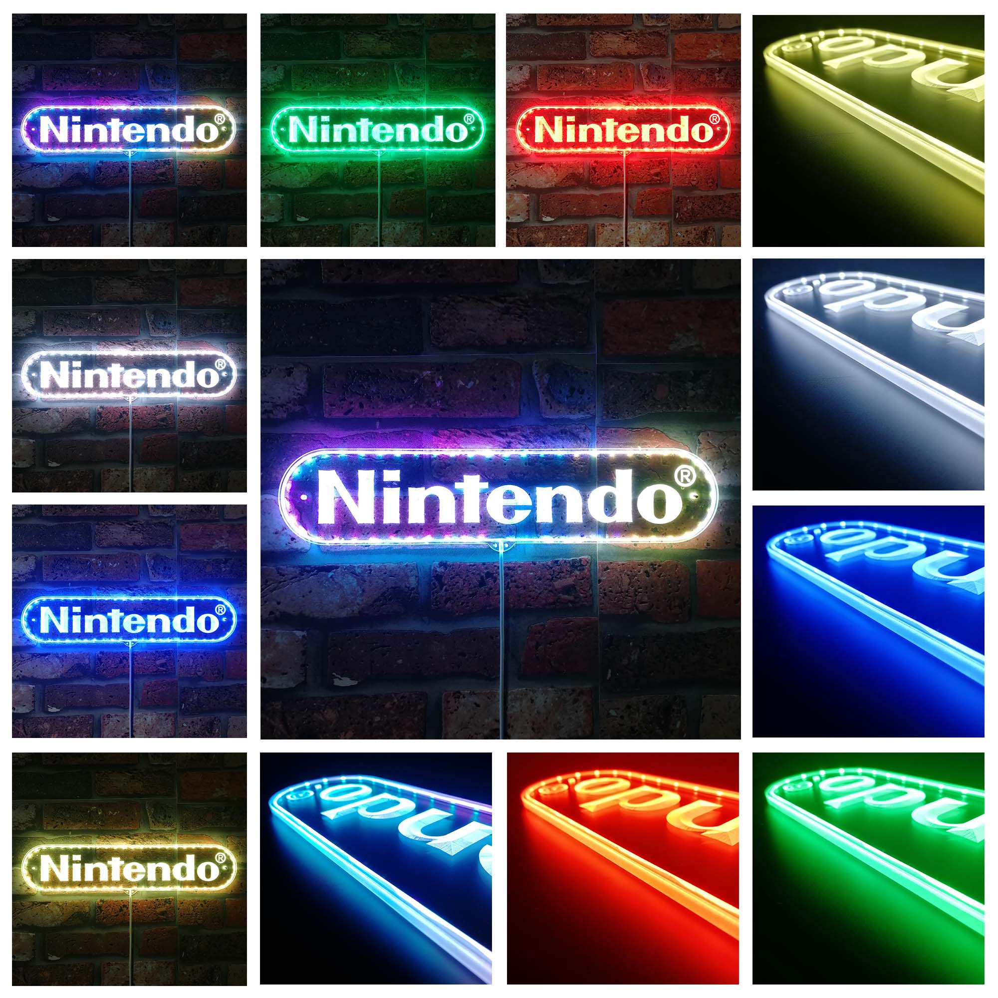 Nintendo Dynamic RGB Edge Lit LED Sign