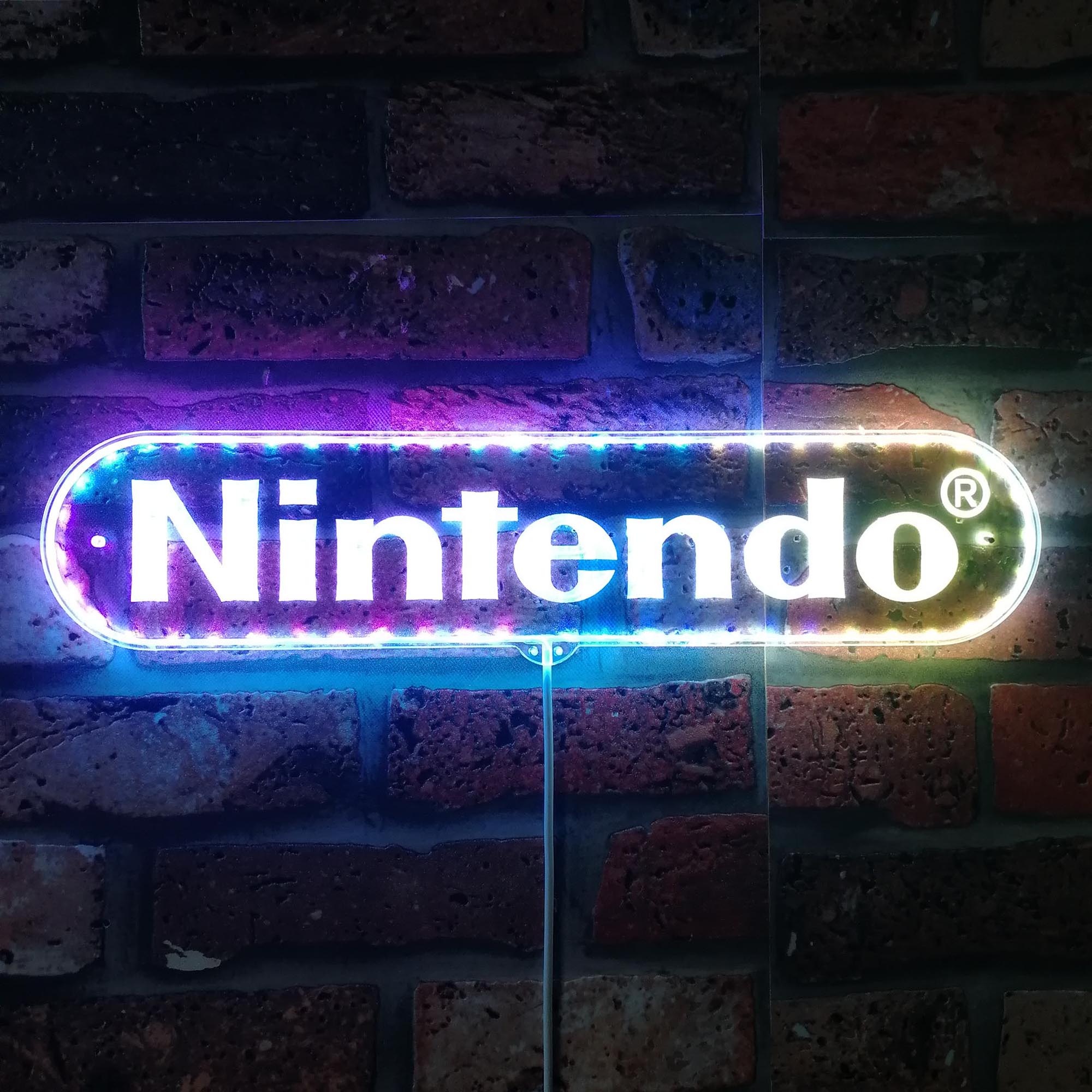 Nintendo Dynamic RGB Edge Lit LED Sign