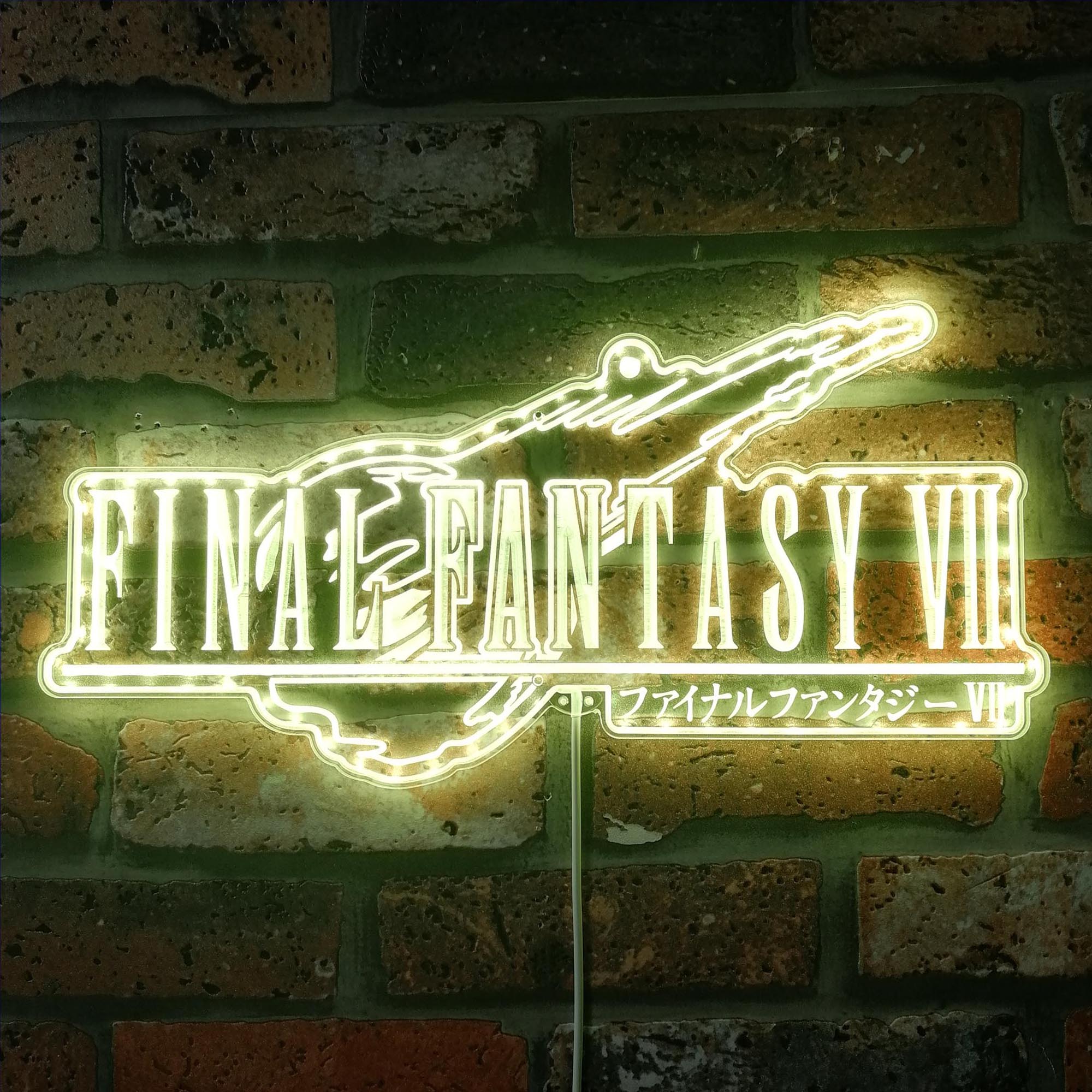 Final Fantasy VII Dynamic RGB Edge Lit LED Sign