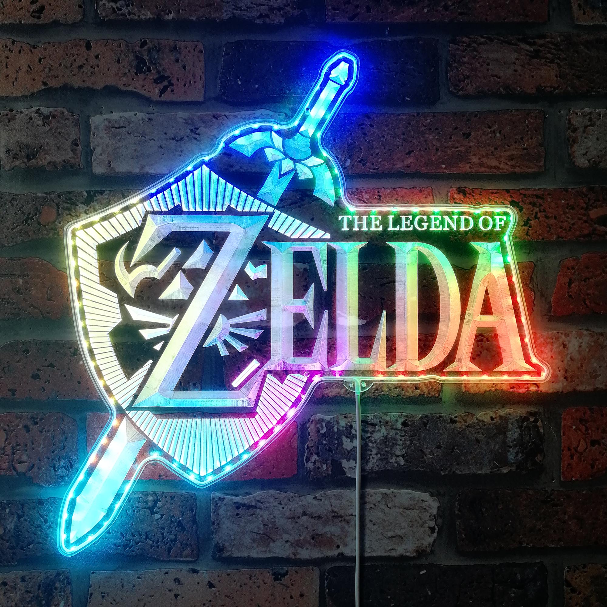 Legend of Zelda Dynamic RGB Edge Lit LED Sign