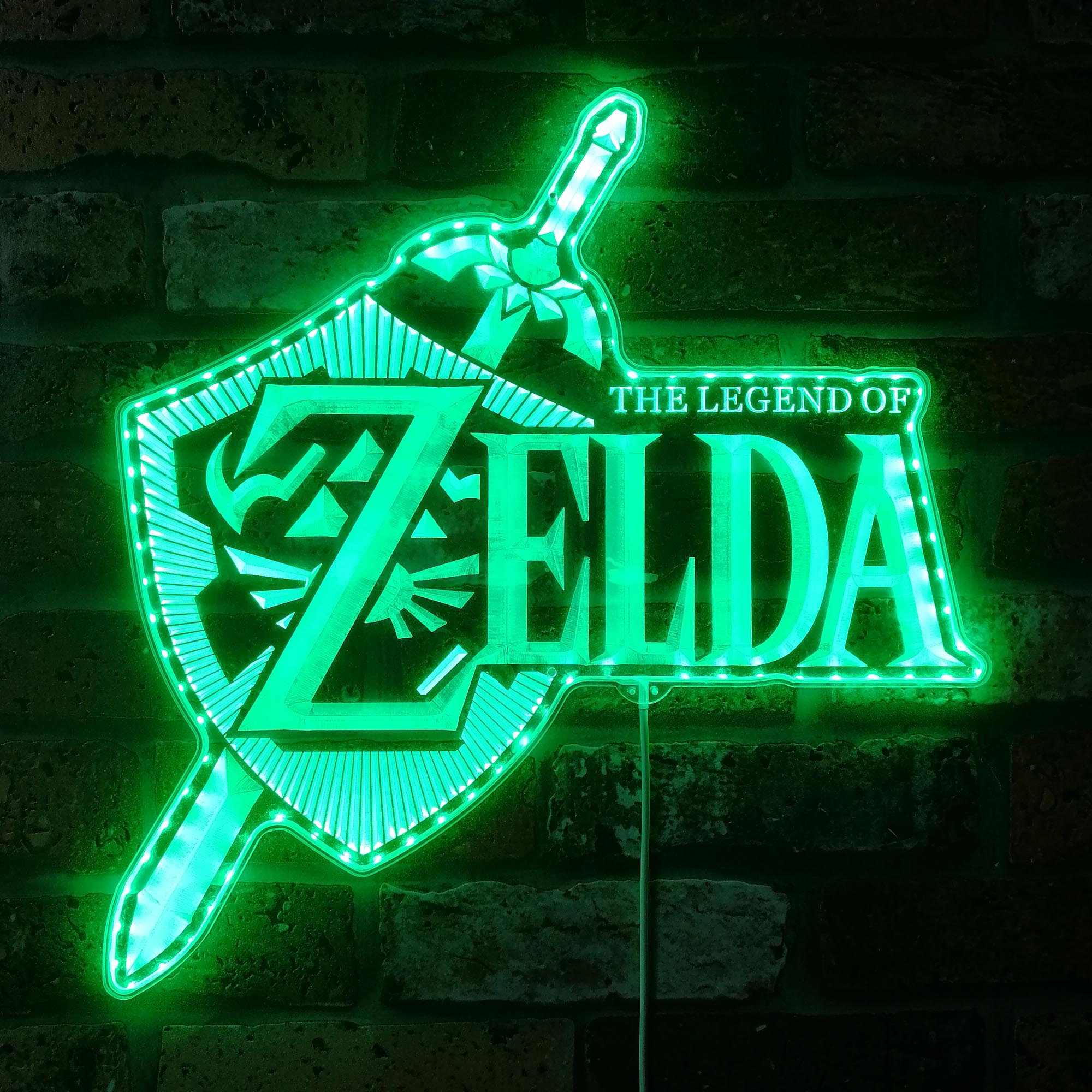 Legend of Zelda Dynamic RGB Edge Lit LED Sign