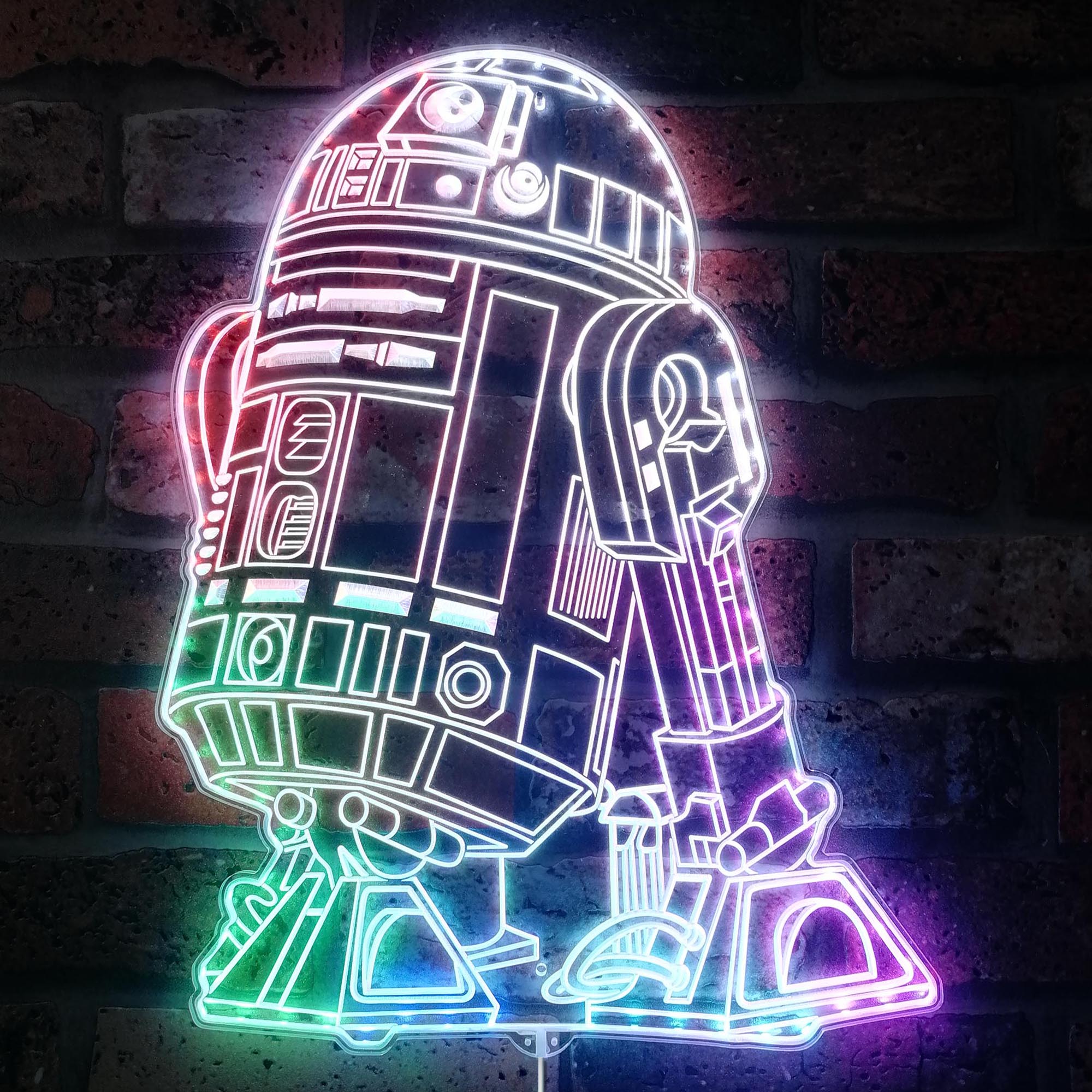 Star Wars R2D2 Dynamic RGB Edge Lit LED Sign