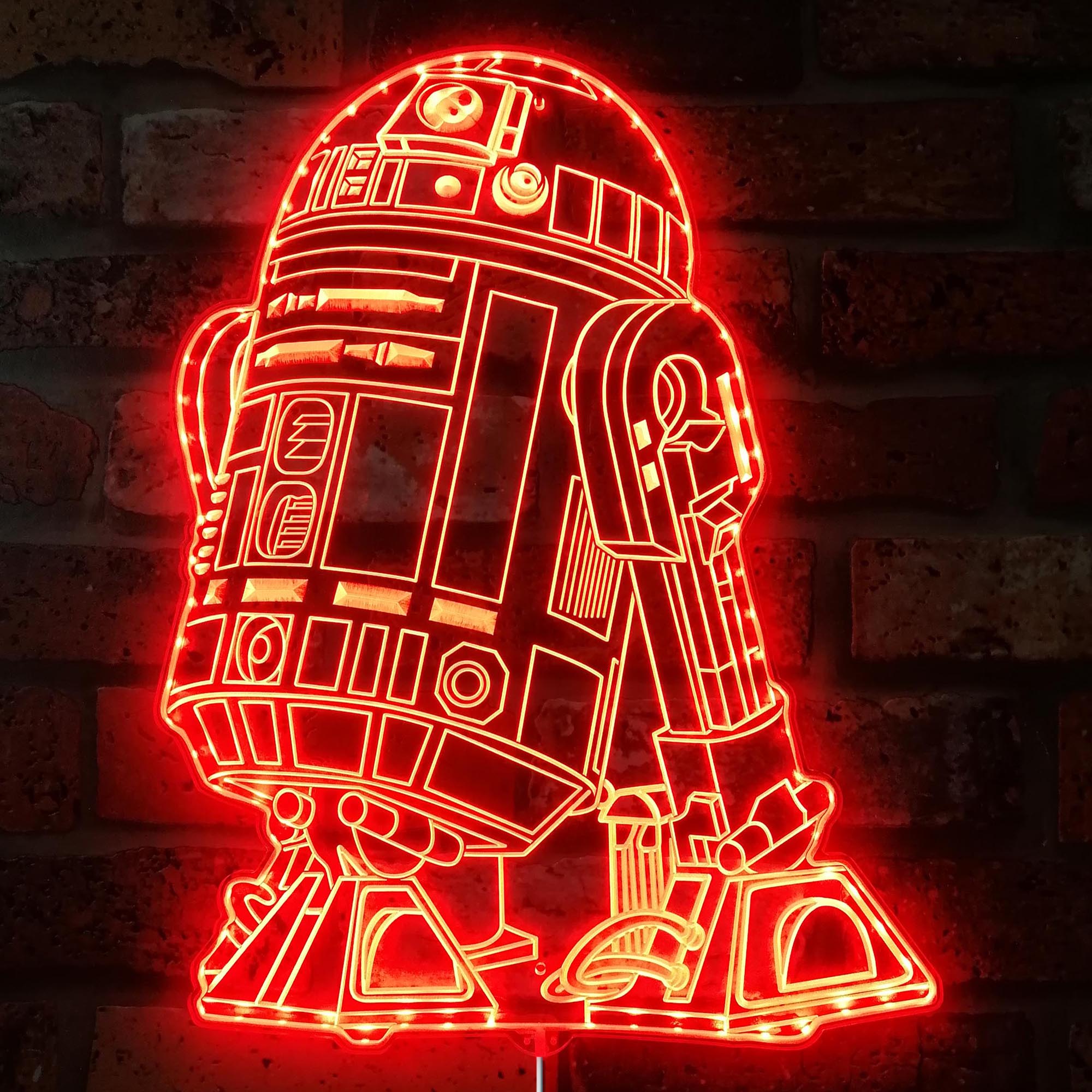 Star Wars R2D2 Dynamic RGB Edge Lit LED Sign