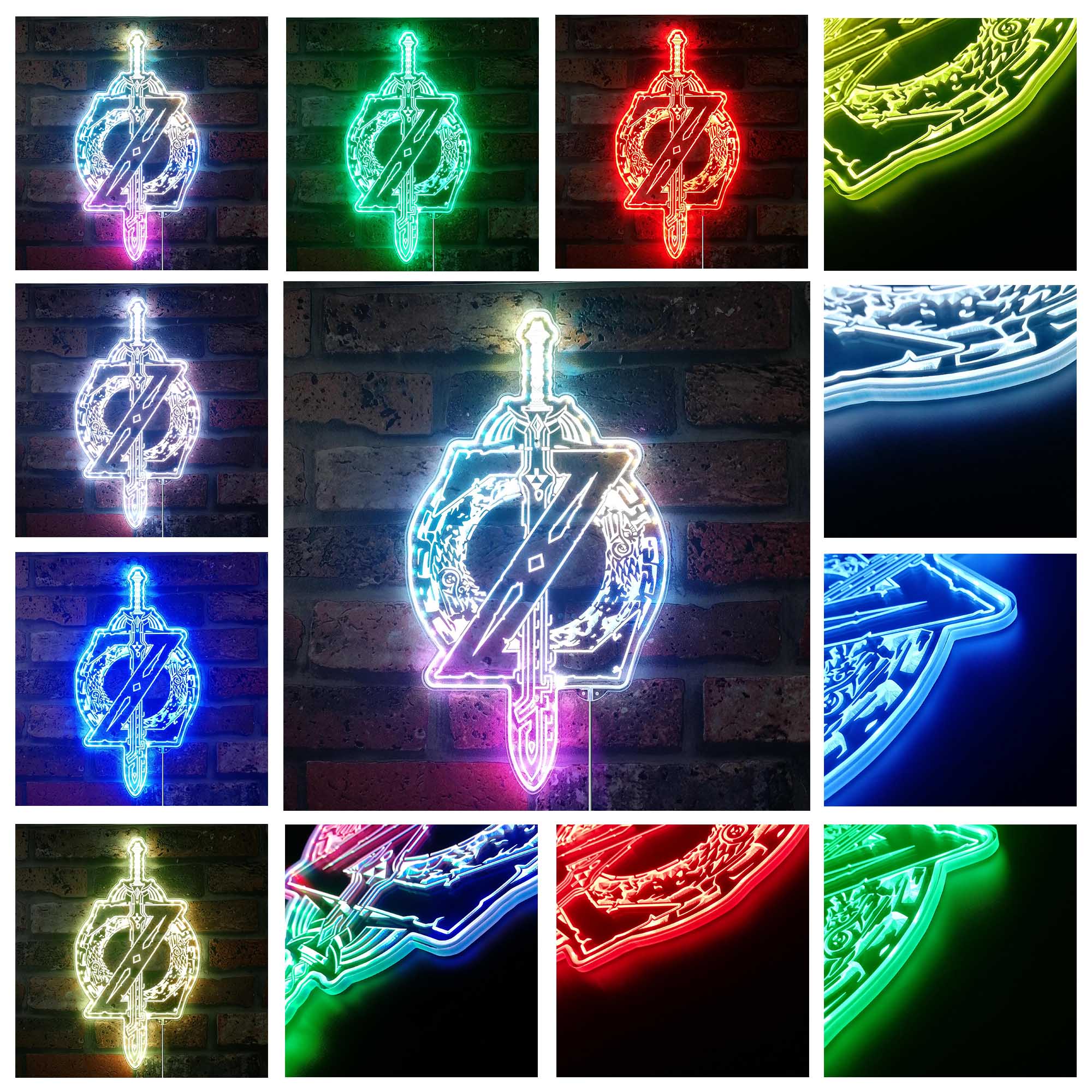 Legend of Zelda Dynamic RGB Edge Lit LED Sign