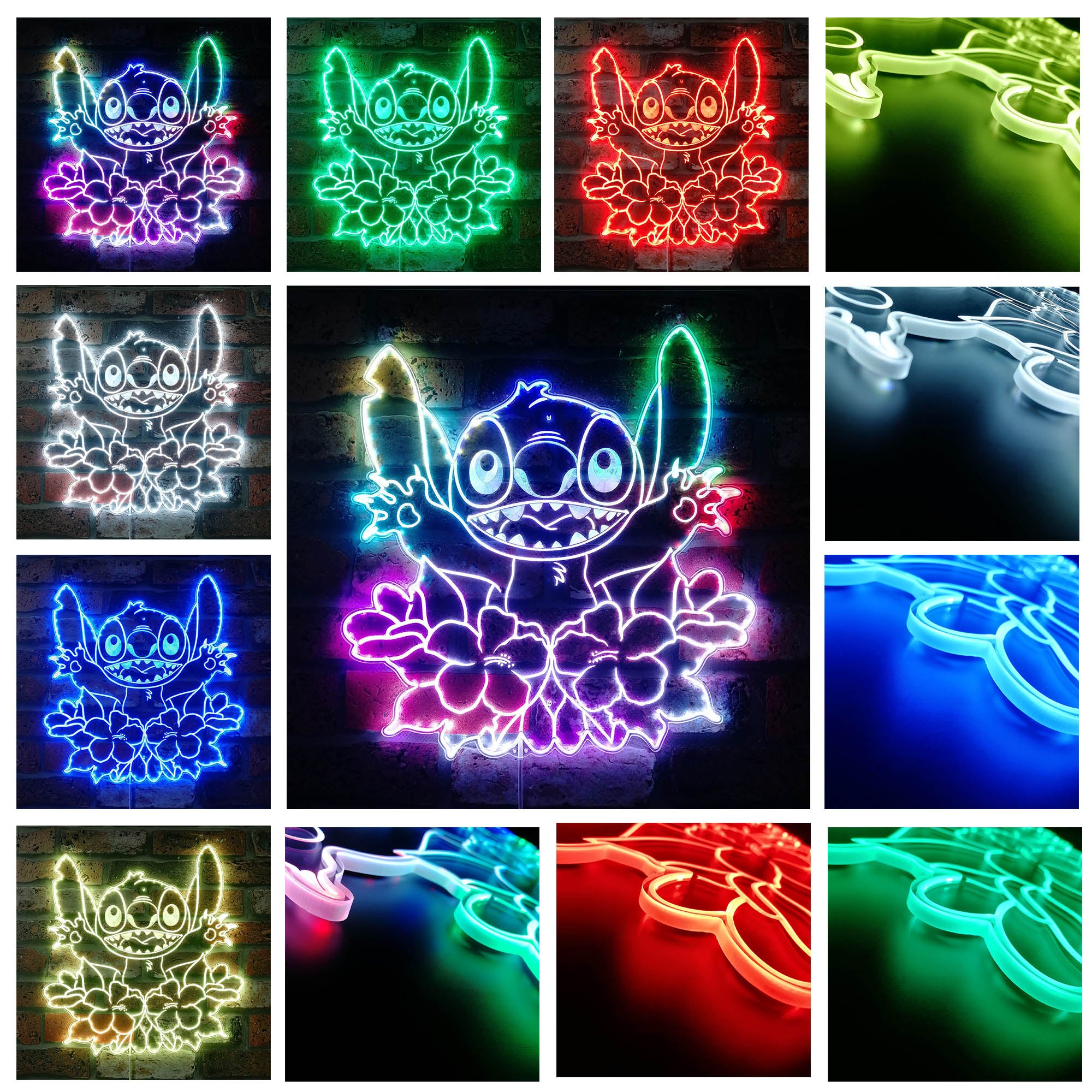 Stitch Dynamic RGB Edge Lit LED Sign