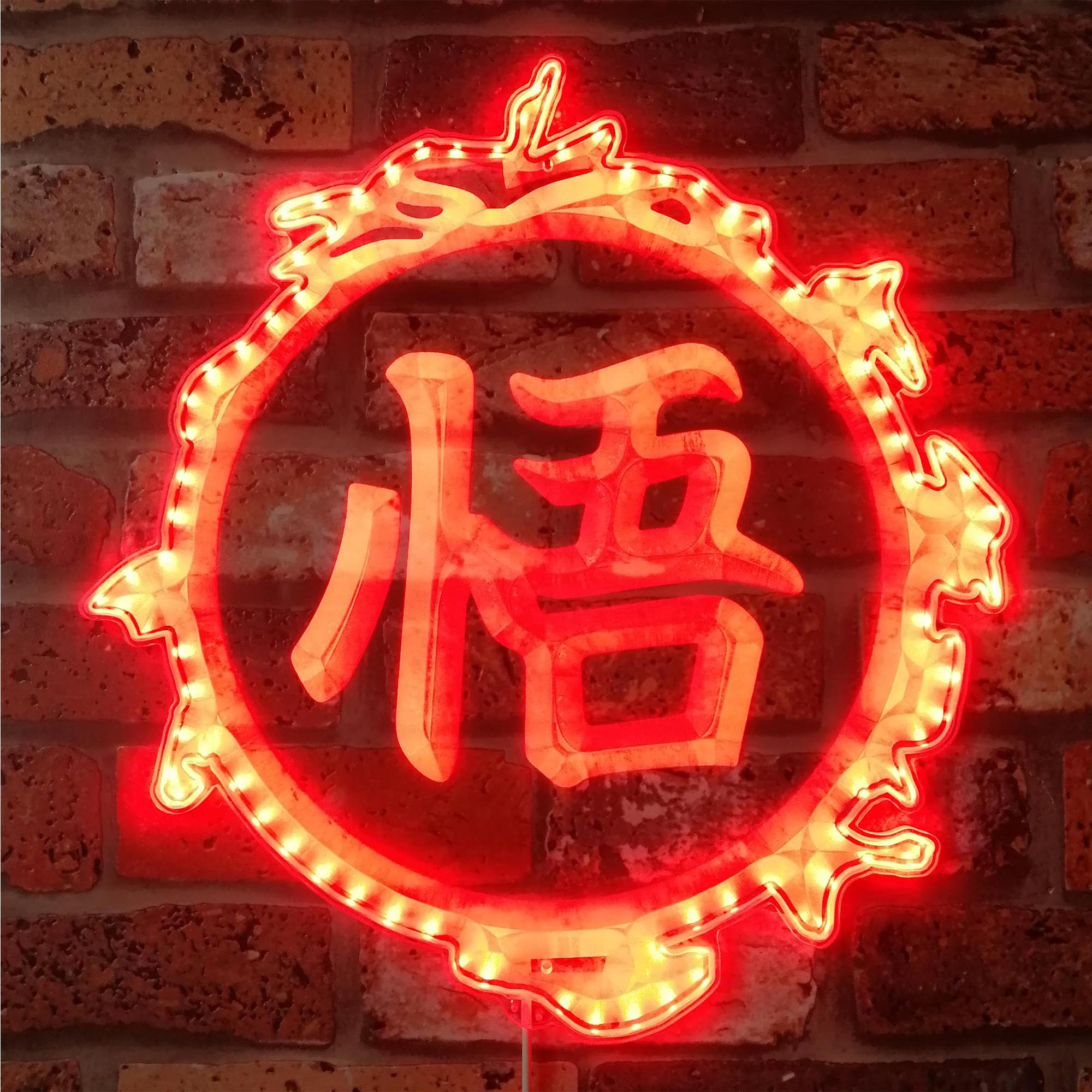 Goku Japanese Anime Dynamic RGB Edge Lit LED Sign