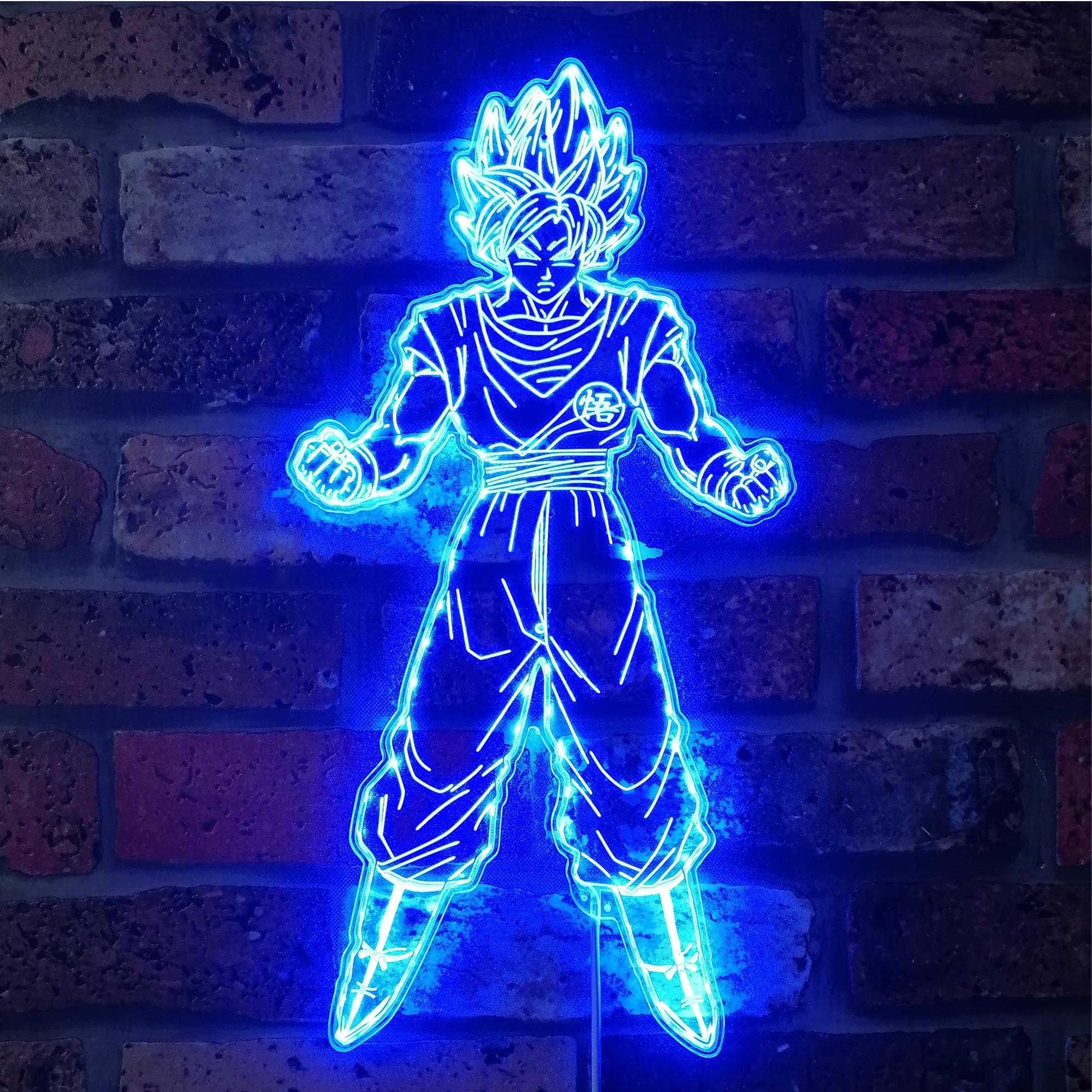 Goku Supersaiyan Dynamic RGB Edge Lit LED Sign