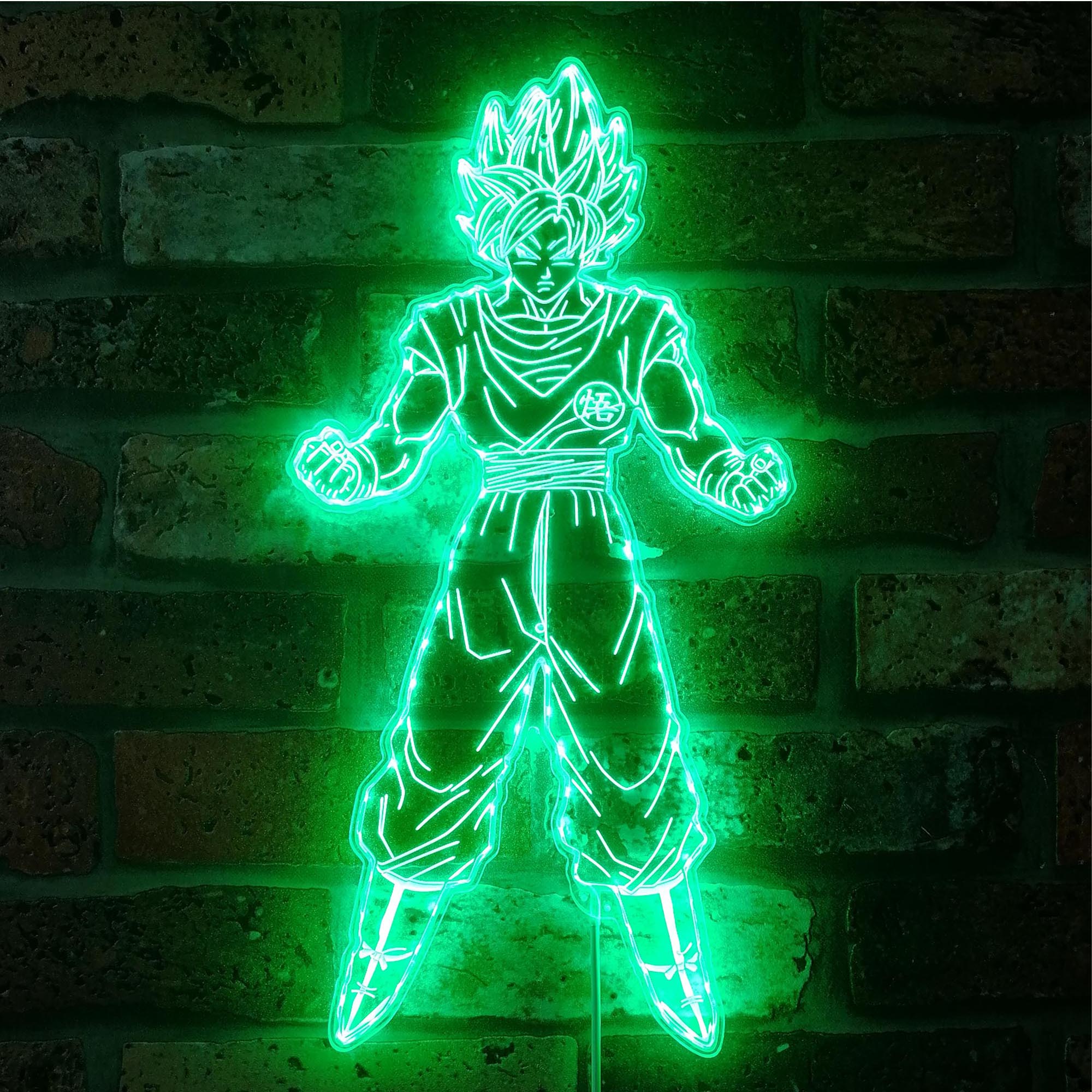 Goku Supersaiyan Dynamic RGB Edge Lit LED Sign