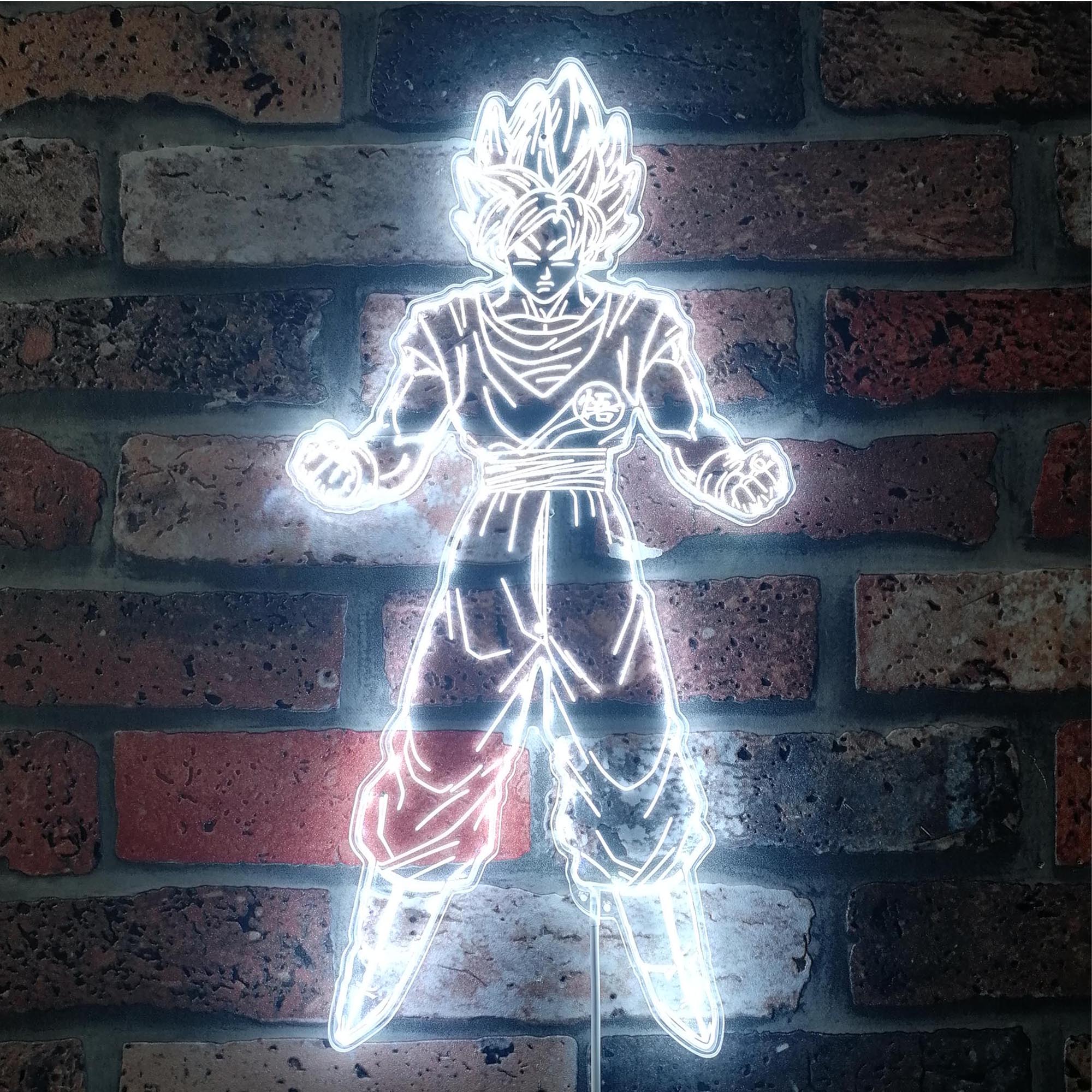 Goku Supersaiyan Dynamic RGB Edge Lit LED Sign