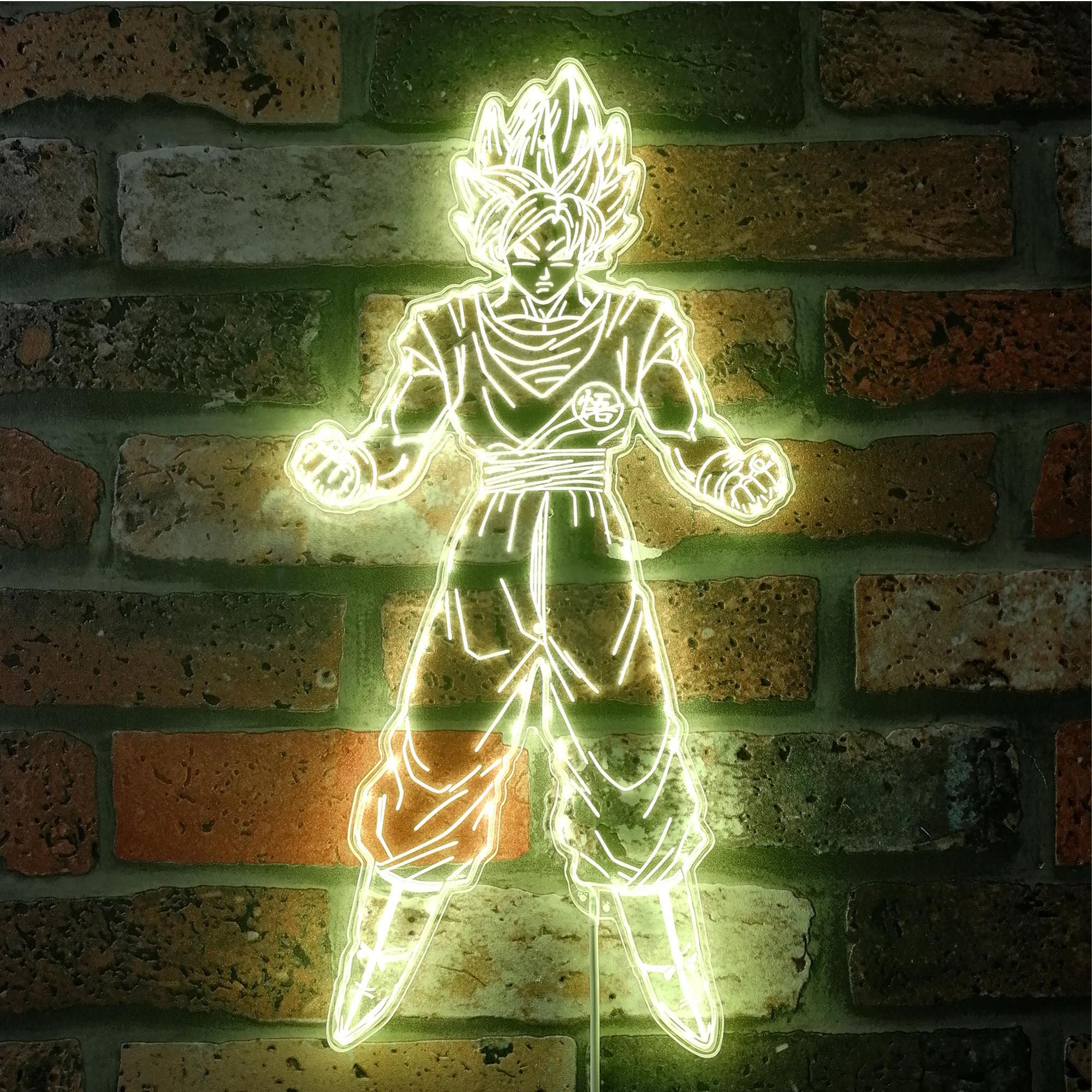 Goku Supersaiyan Dynamic RGB Edge Lit LED Sign