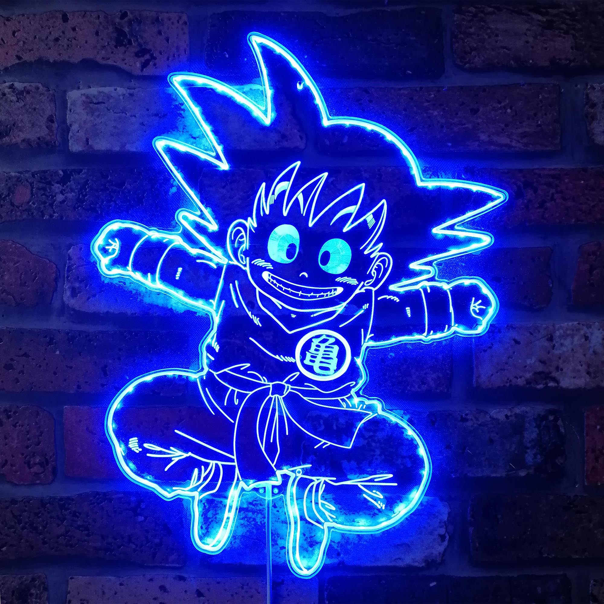 Goku Japanese Anime Dynamic RGB Edge Lit LED Sign