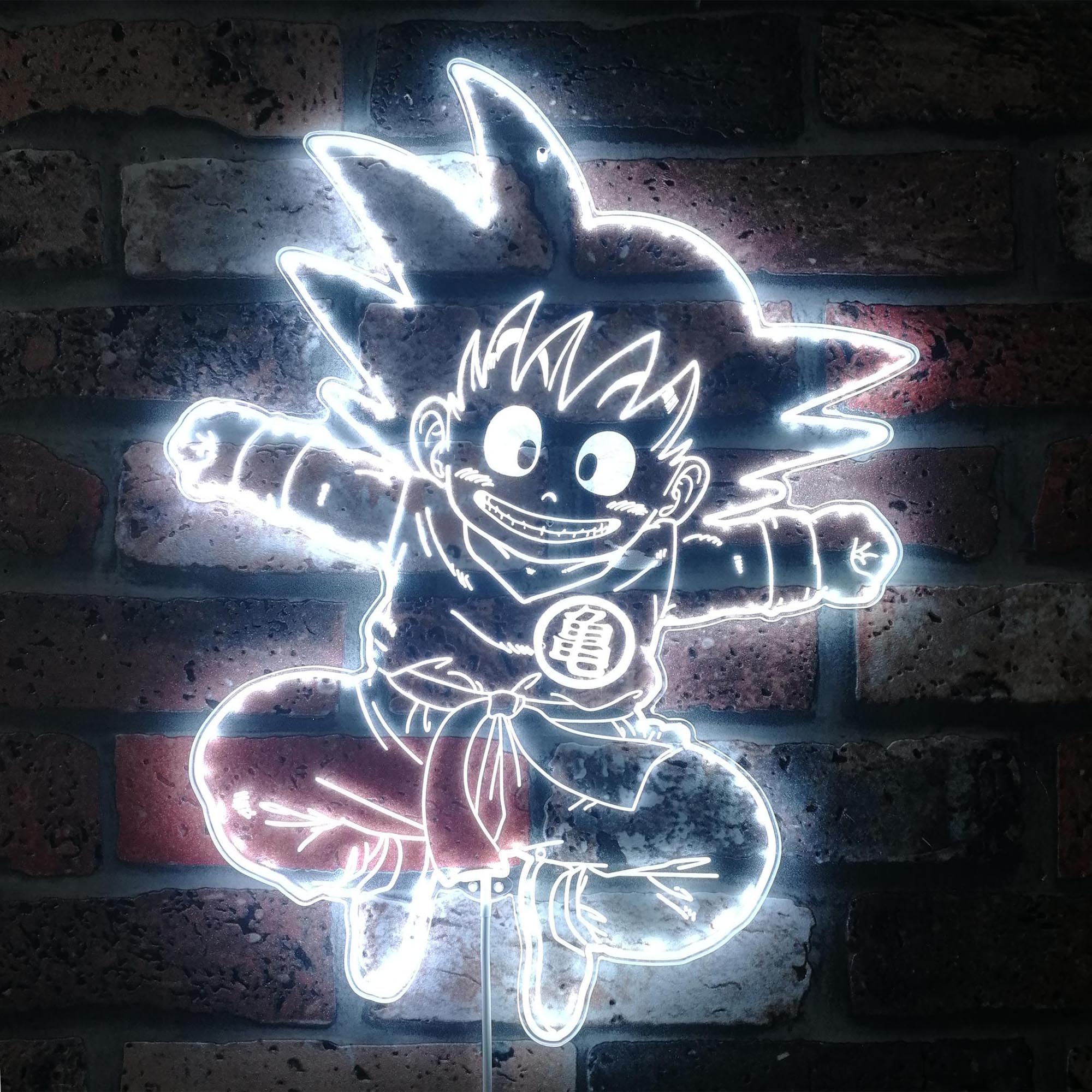 Goku Japanese Anime Dynamic RGB Edge Lit LED Sign