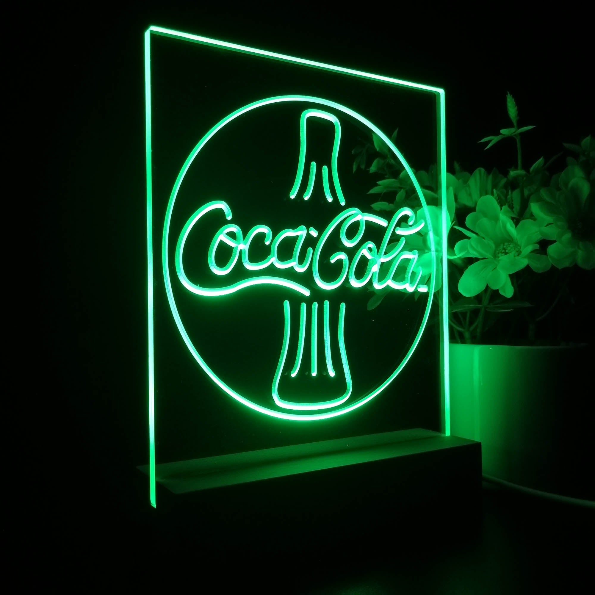 Coca Cola Cokes Bottle Bar Decoration Gifts Night Light LED Sign