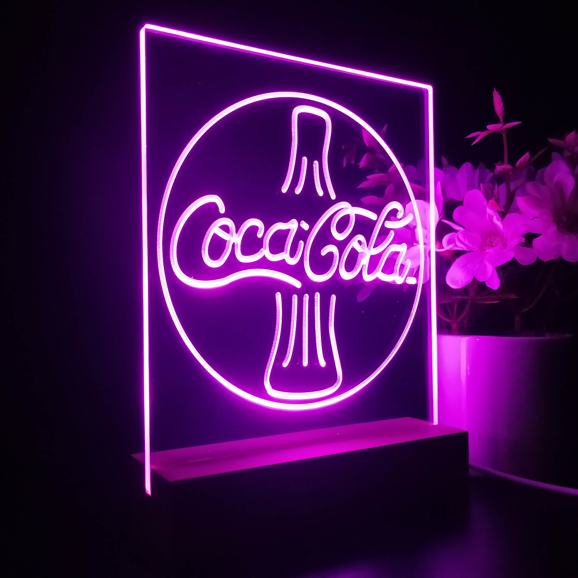 Coca Cola Cokes Bottle Bar Decoration Gifts Night Light LED Sign