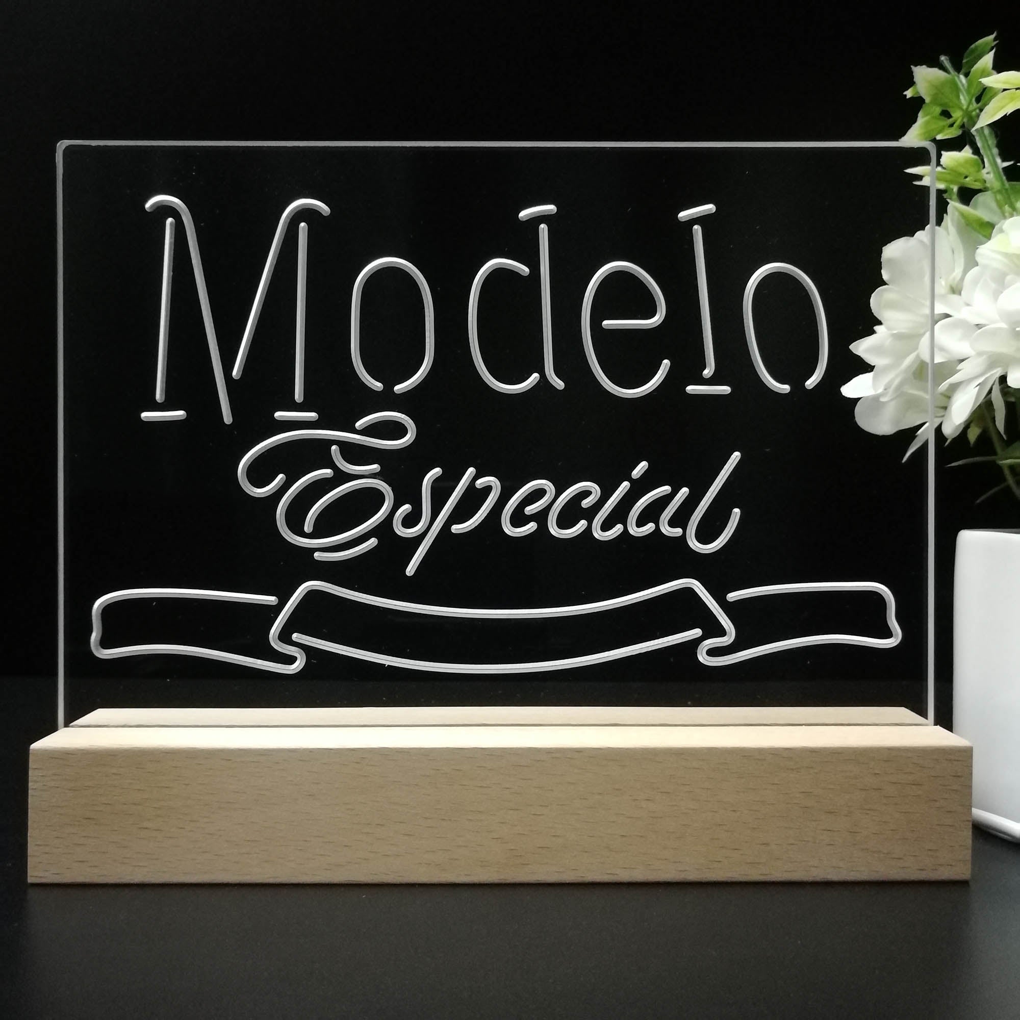 Modelo Especial 1925 Beer Bar Night Light 3D Illusion Lamp Home Bar Decor