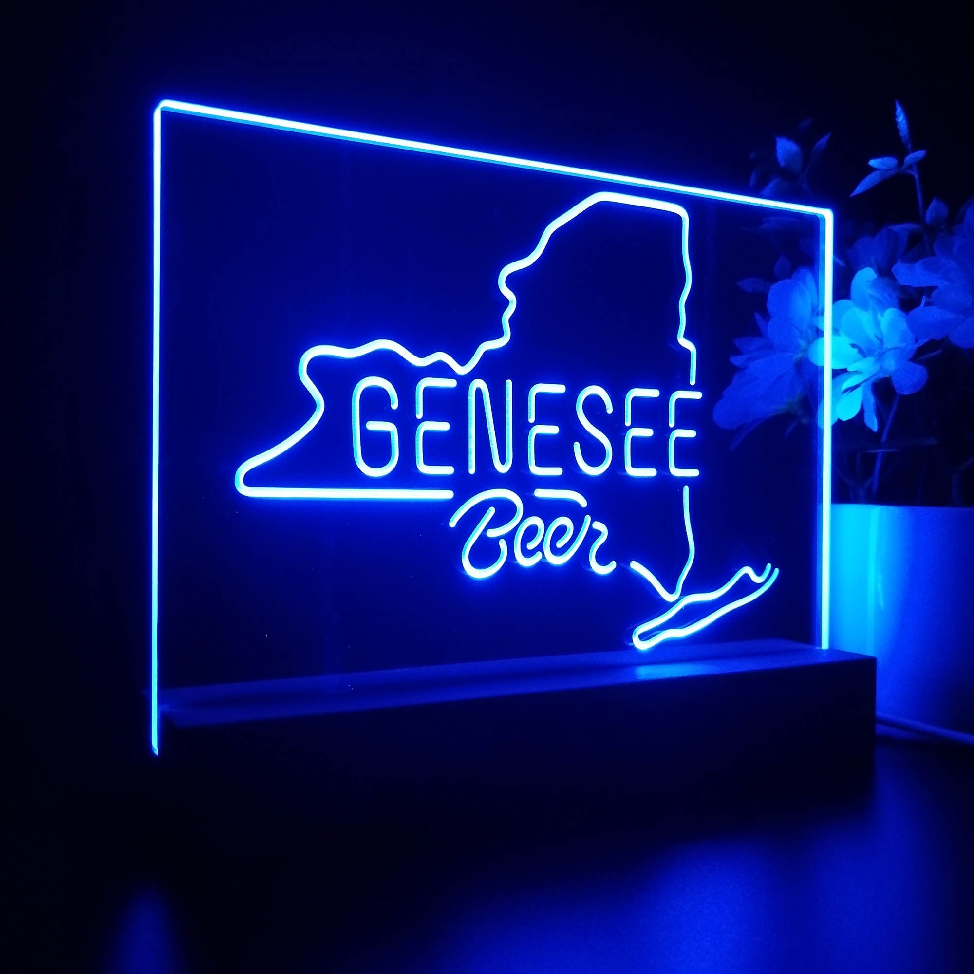 Genesee Beer Bar Night Light 3D Illusion Lamp Home Bar Decor