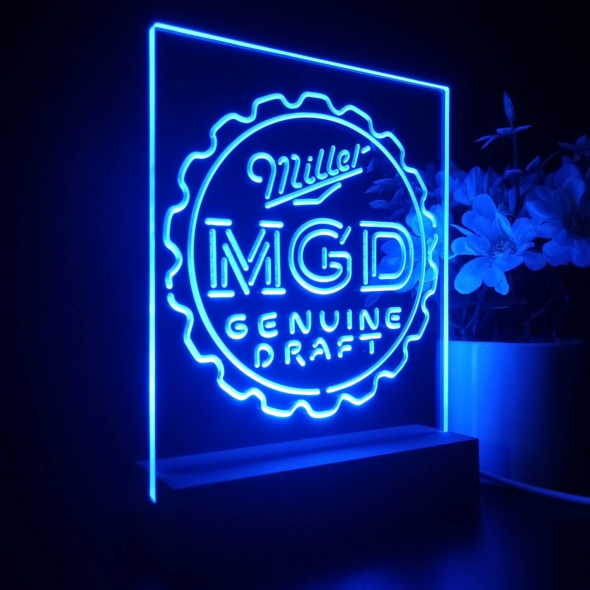 Miller Genuine Draft MGD Night Light LED Sign