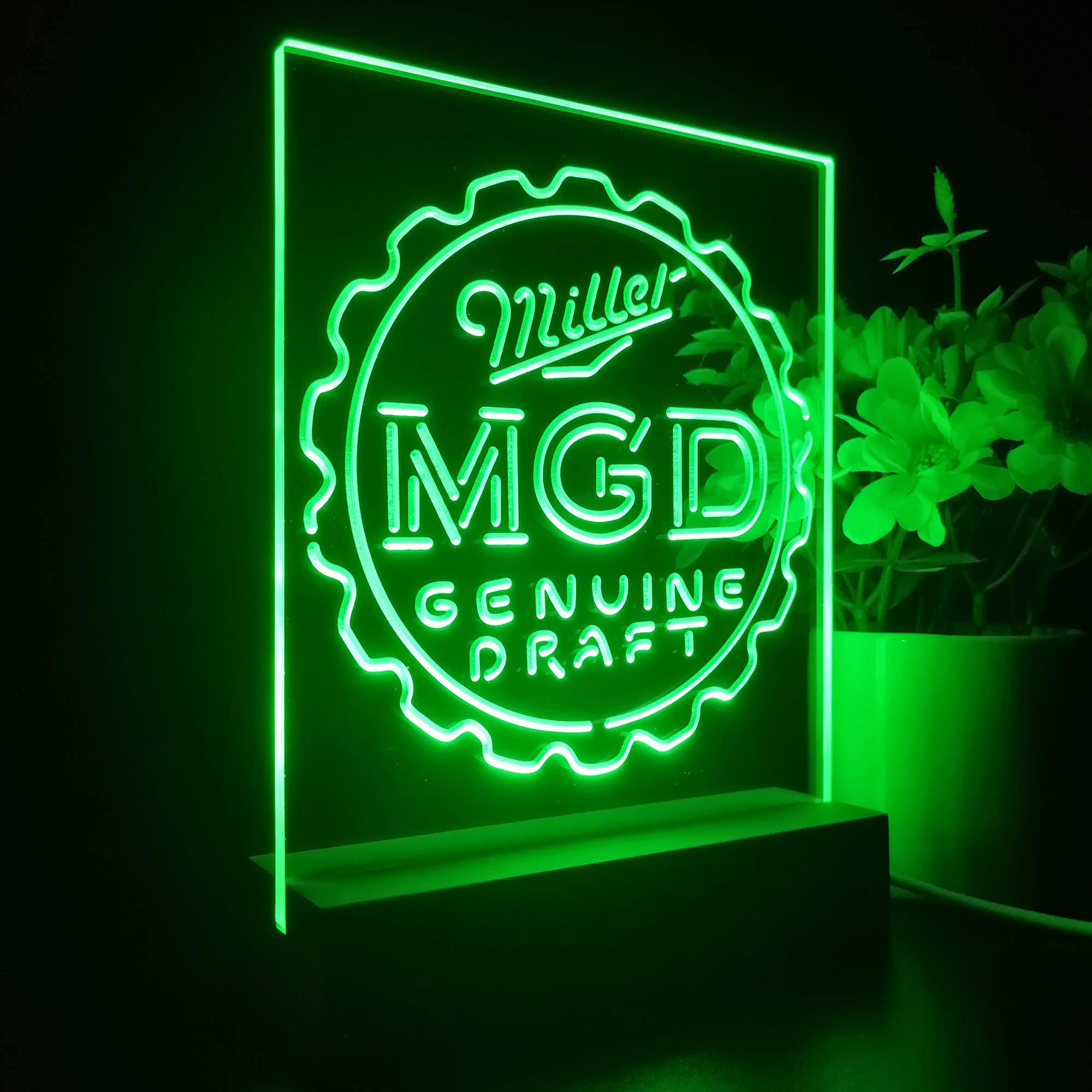Miller Genuine Draft MGD Night Light LED Sign