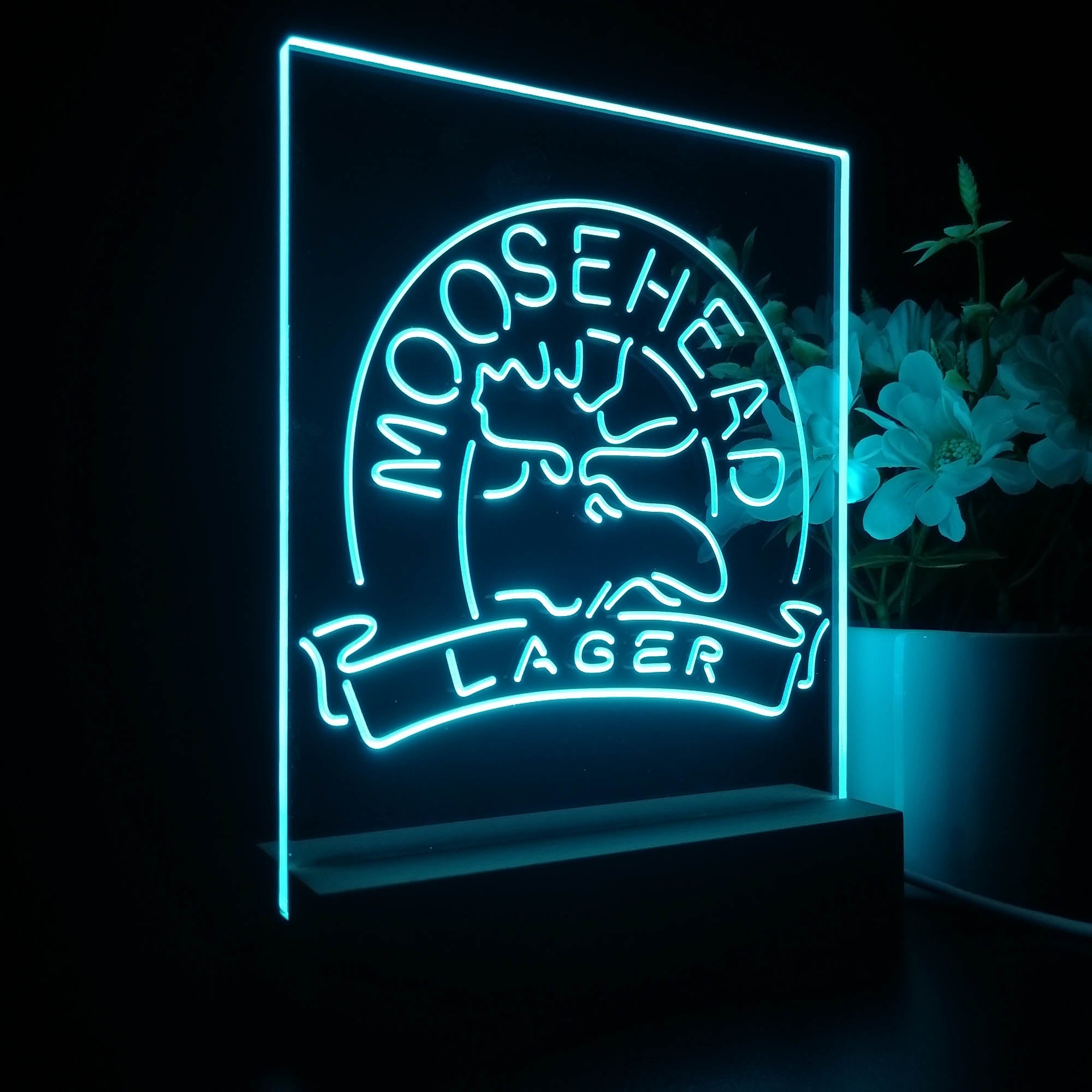 Moosehead Lager Beer Night Light LED Sign