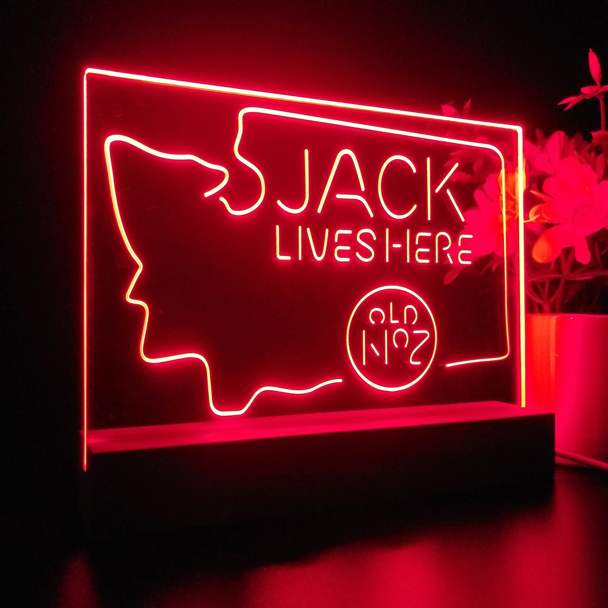 Washington Jack Daniels Night Light LED Sign