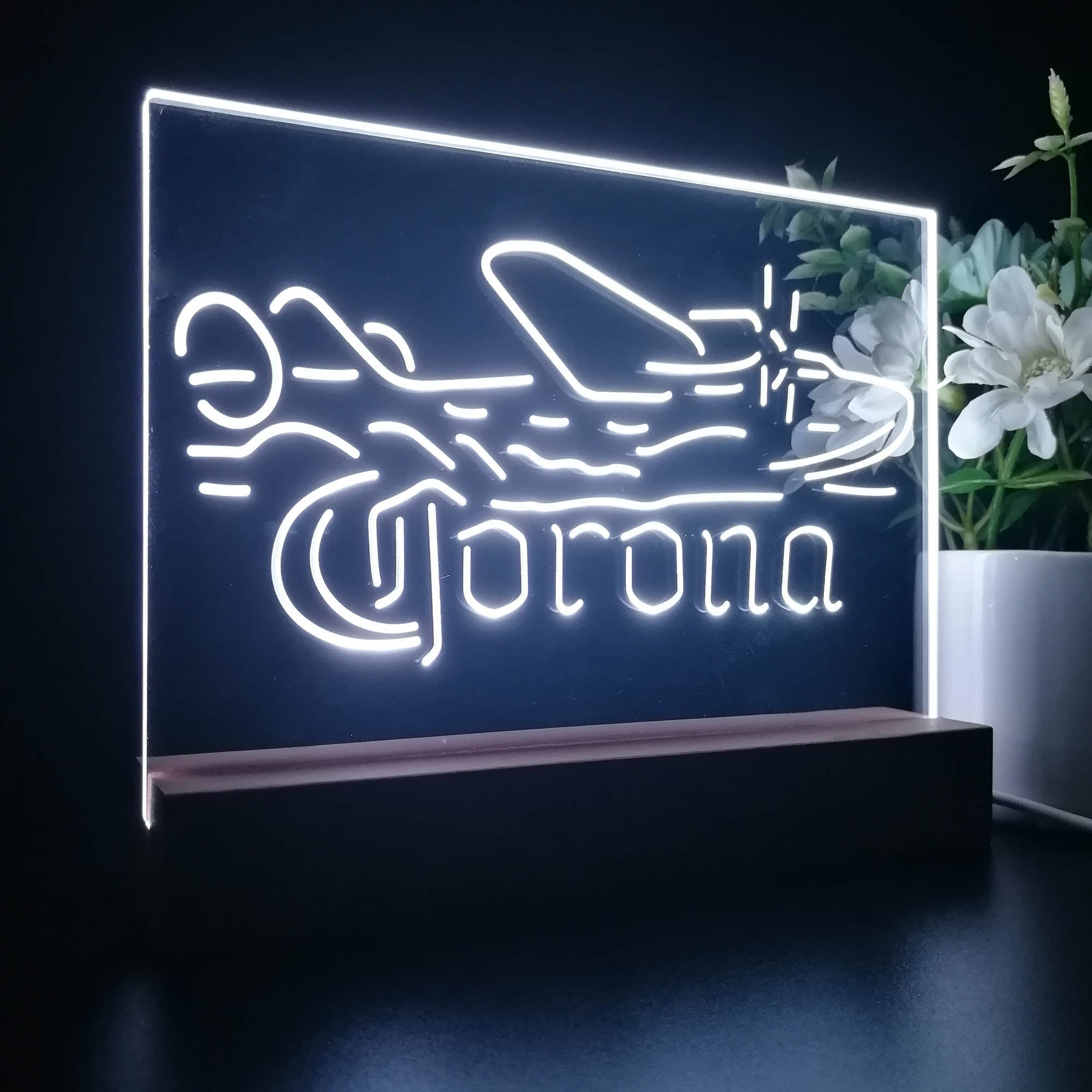 Corona Seaplane Hydroplane Night Light LED Sign