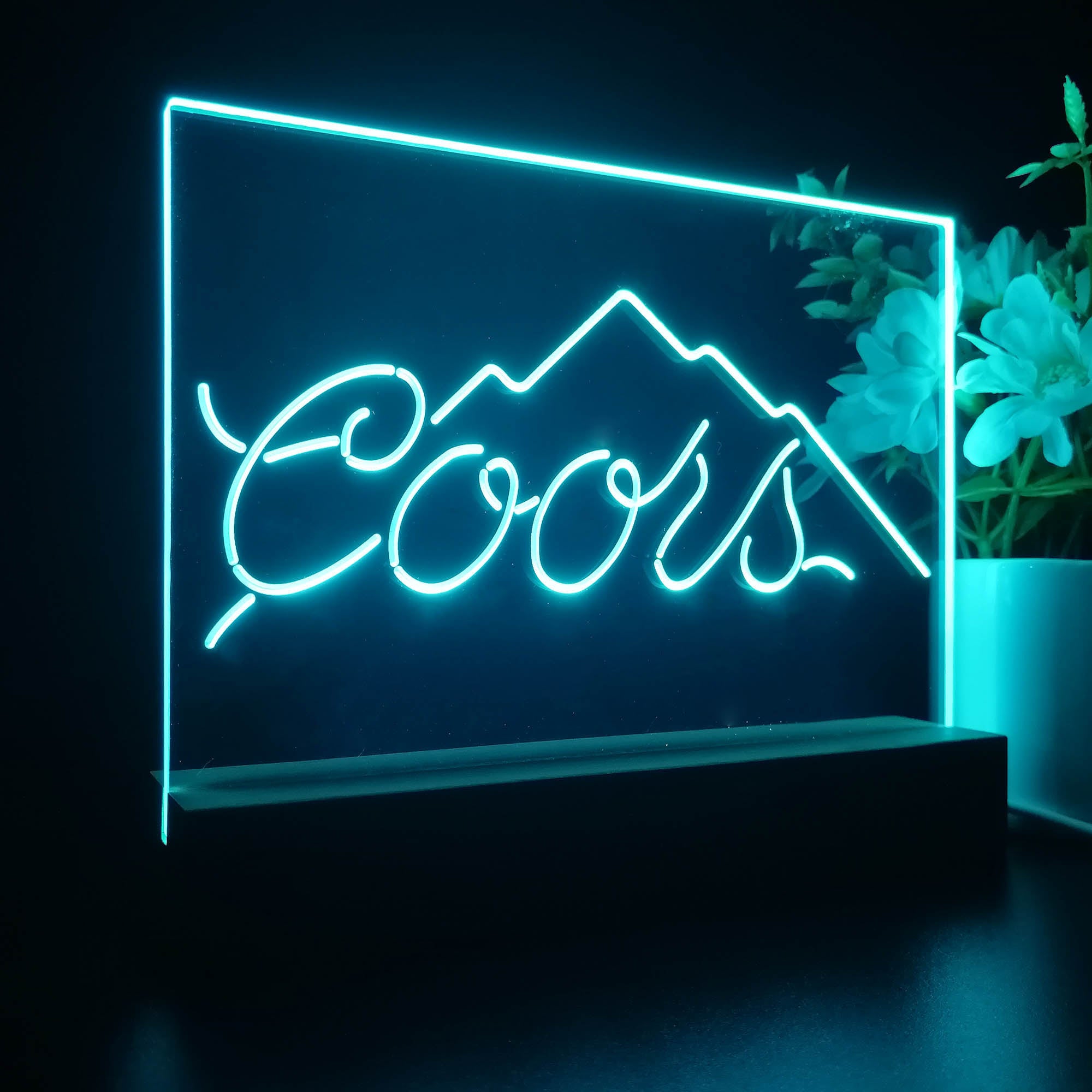 Coors Mountain Beer Night Light LED Sign