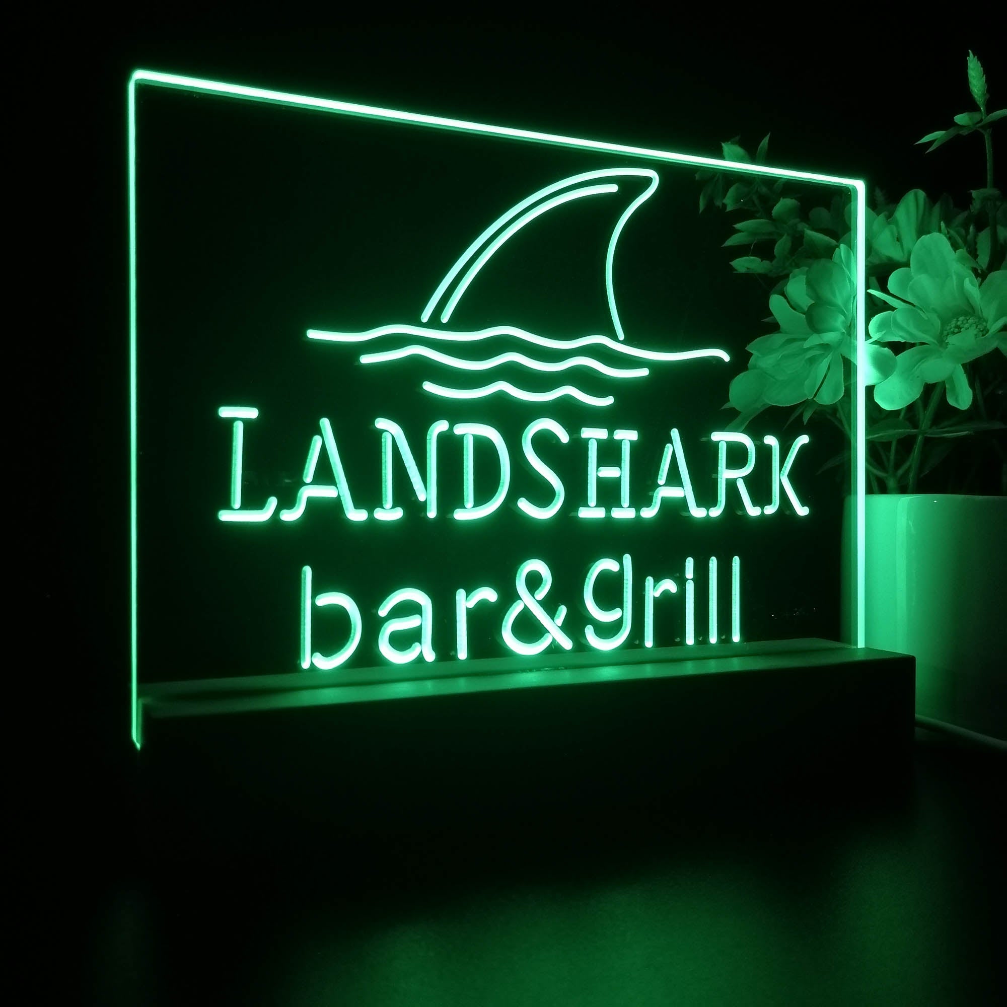 Landshark Bar and Grill Night Light LED Sign