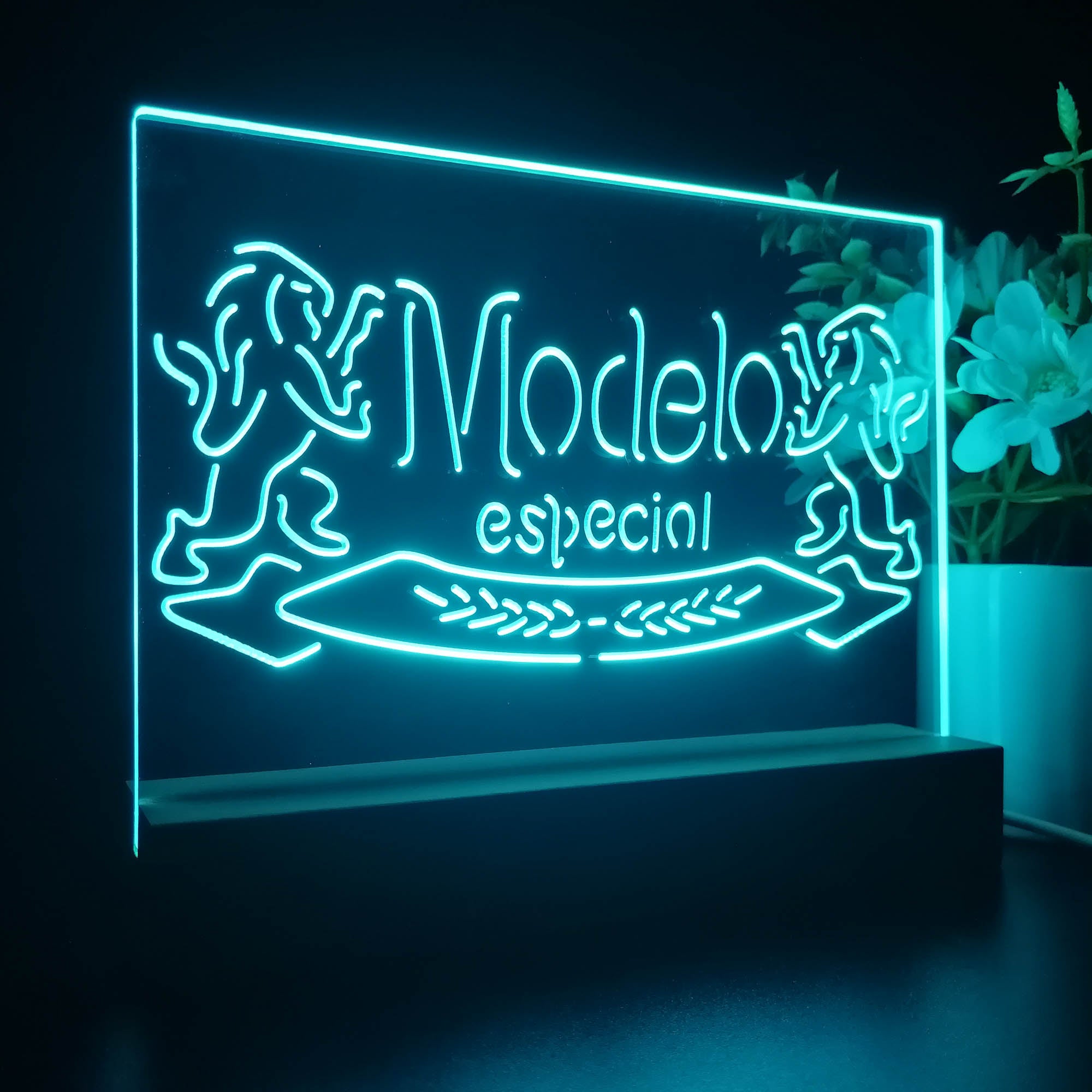 Modelos Especials Beers Lions Night Light LED Sign
