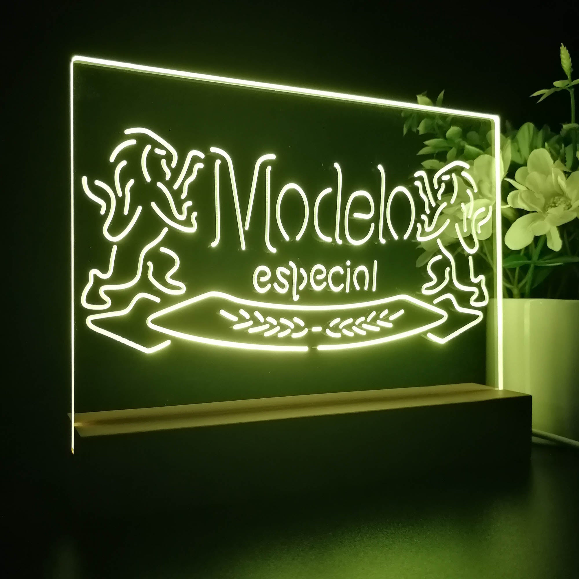Modelos Especials Beers Lions Night Light LED Sign