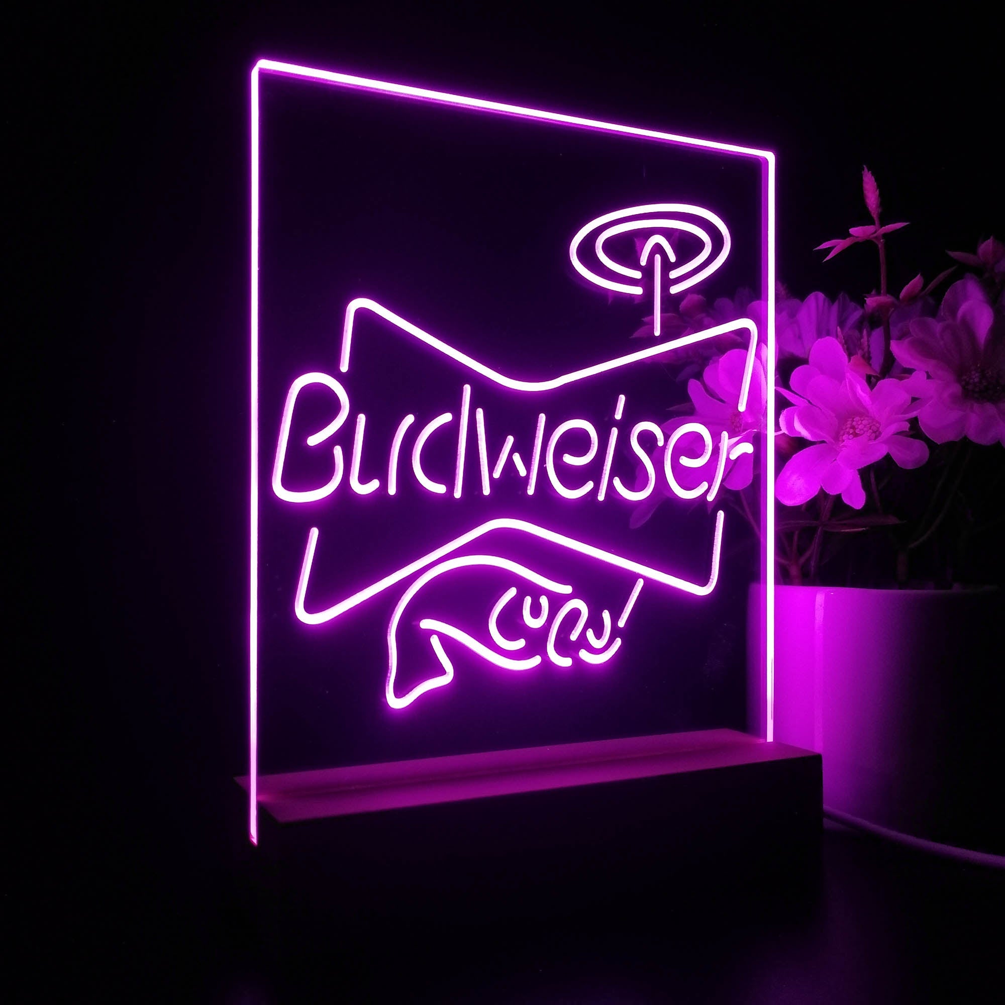 Budweiser Fish Night Light LED Sign