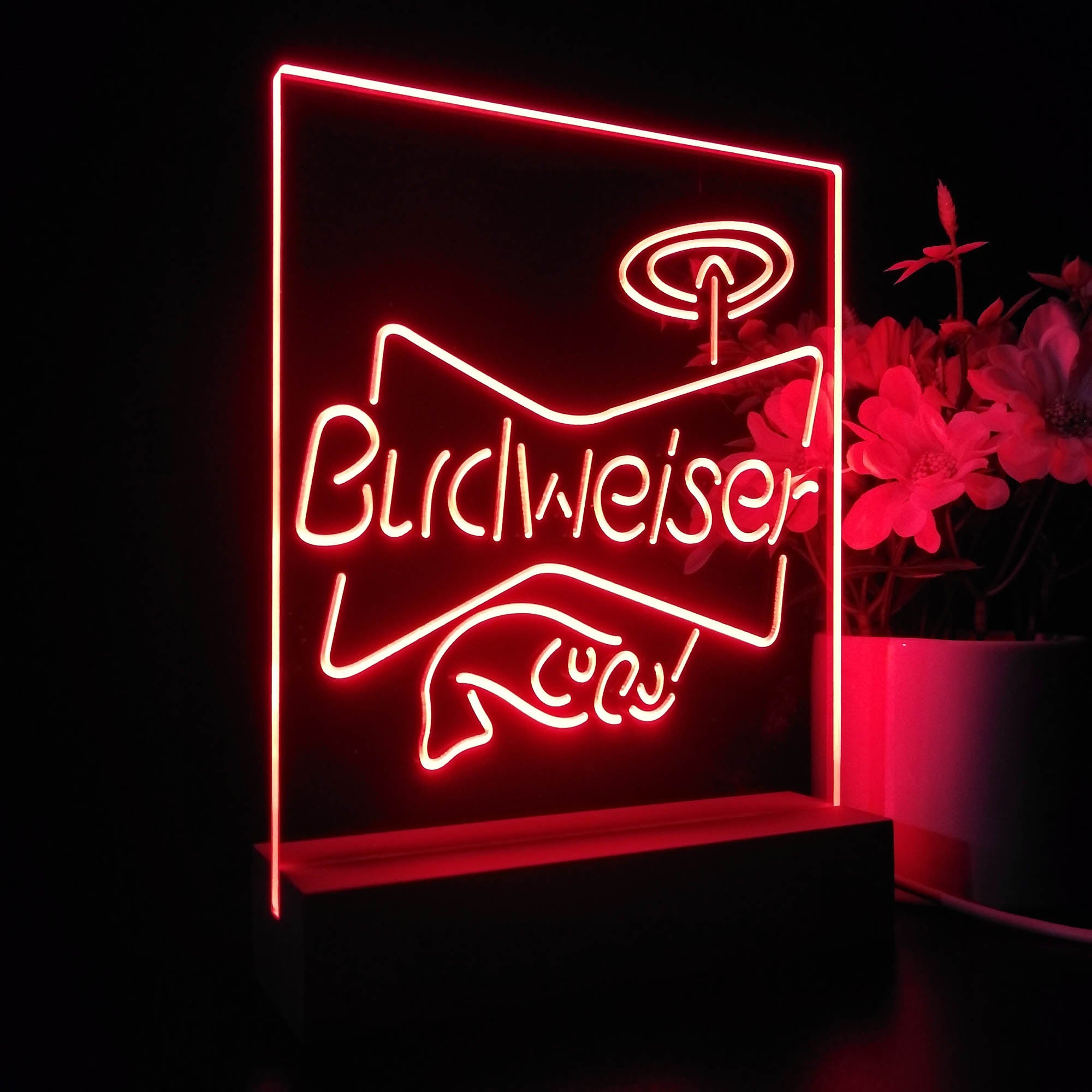 Budweiser Fish Night Light LED Sign