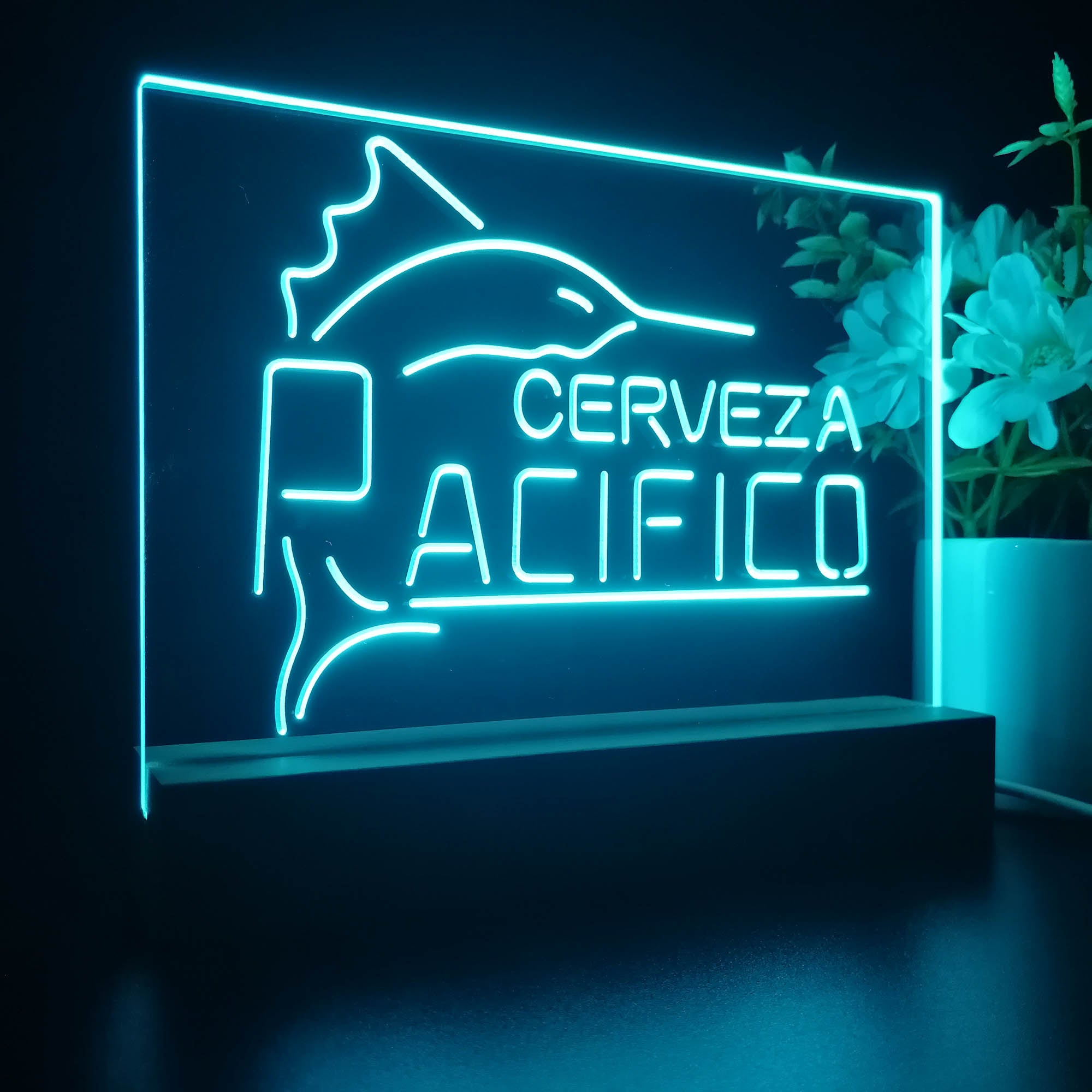 Cerveza Pacifico Large Marlin Night Light LED Sign