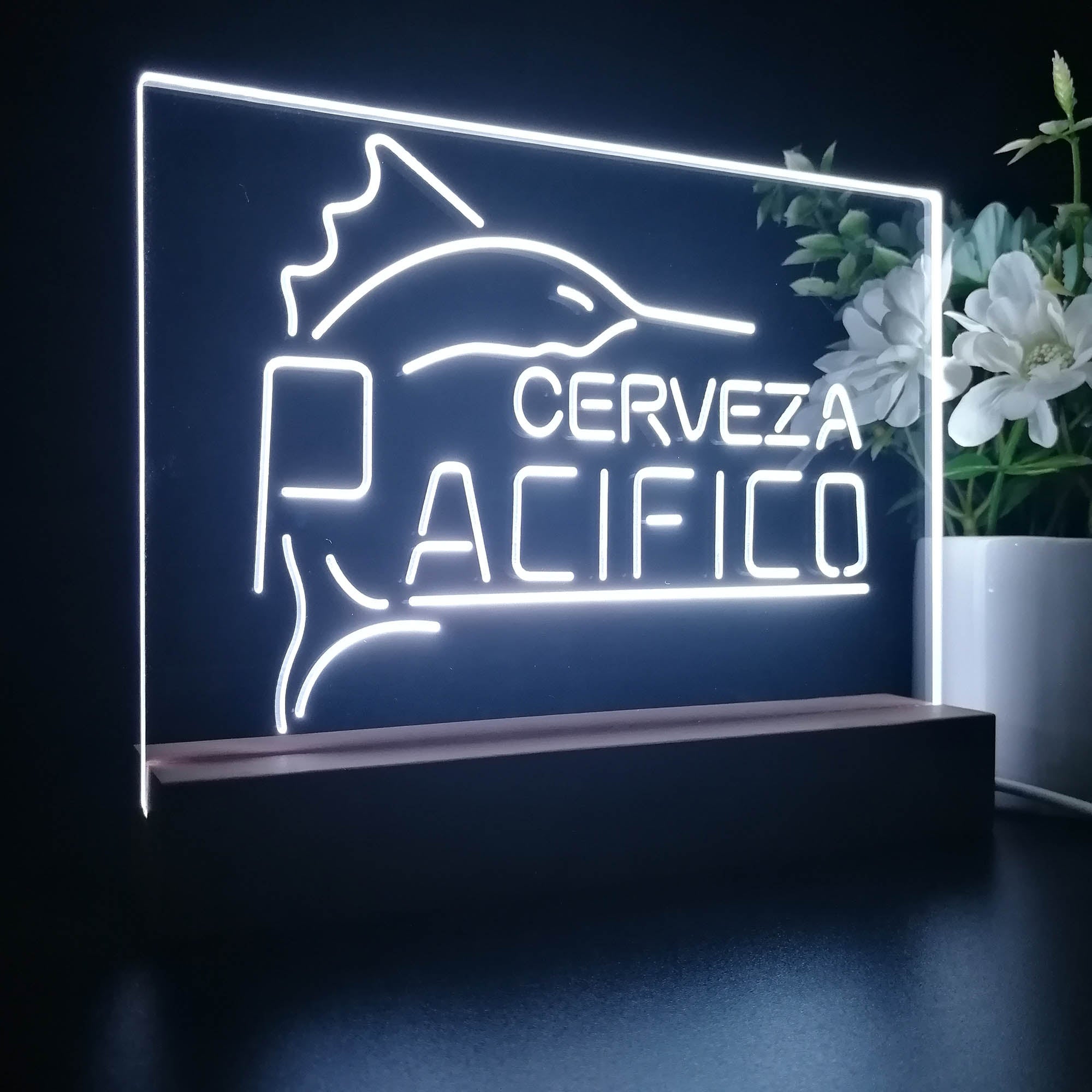 Cerveza Pacifico Large Marlin Night Light LED Sign