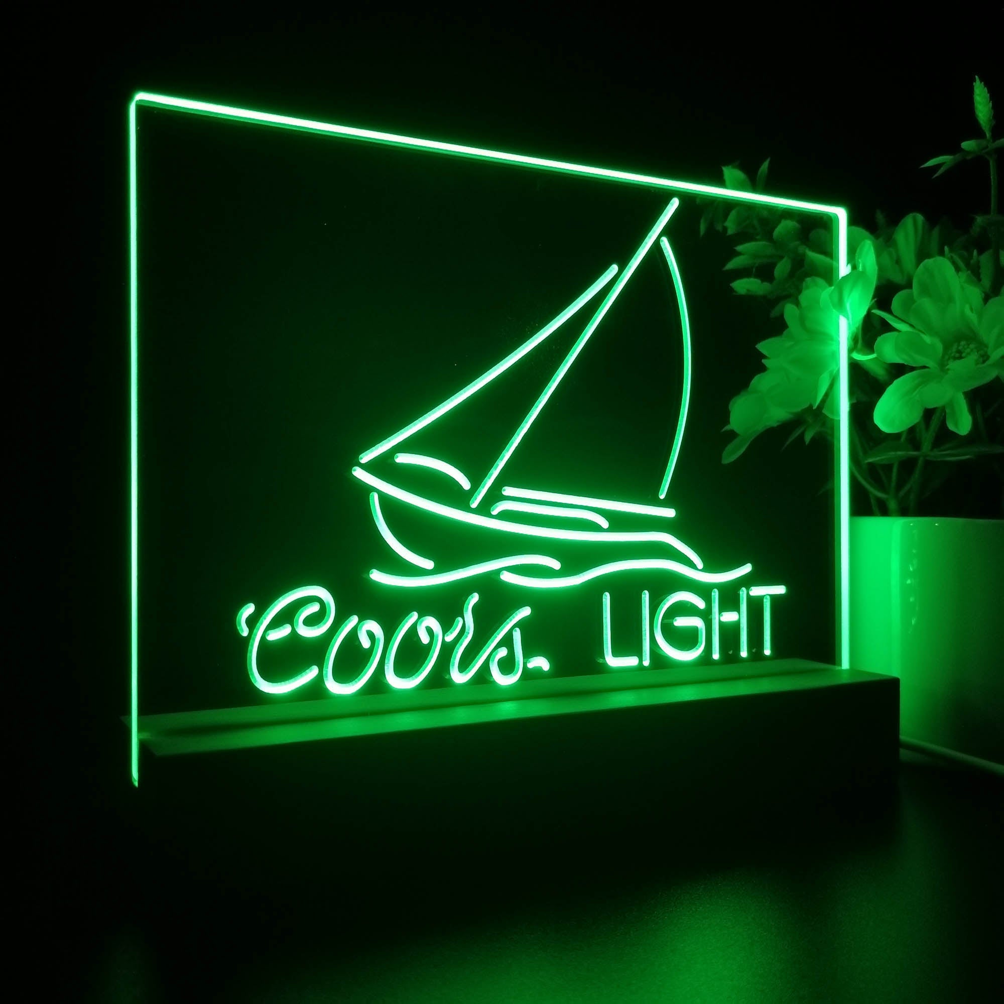 Coors Light Sailboat Night Light LED Sign