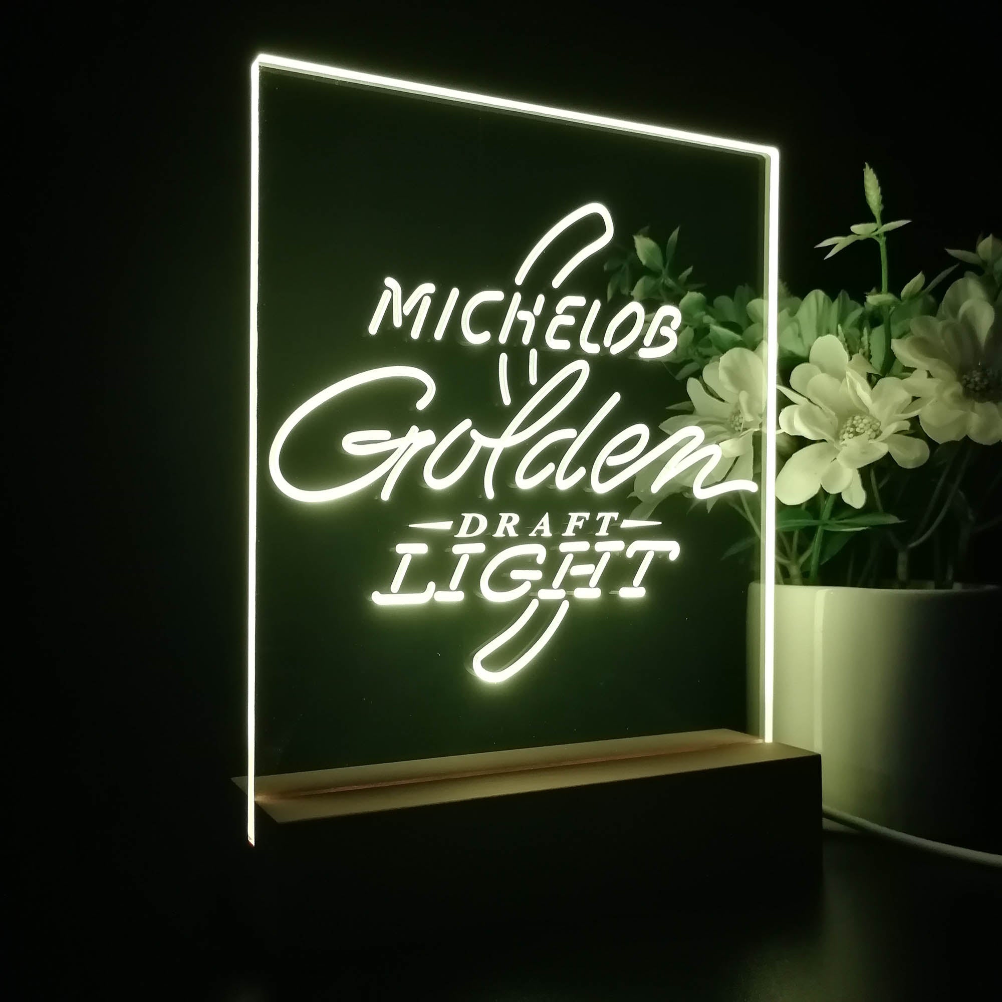 Michelob Golden Light Draft Night Light LED Sign