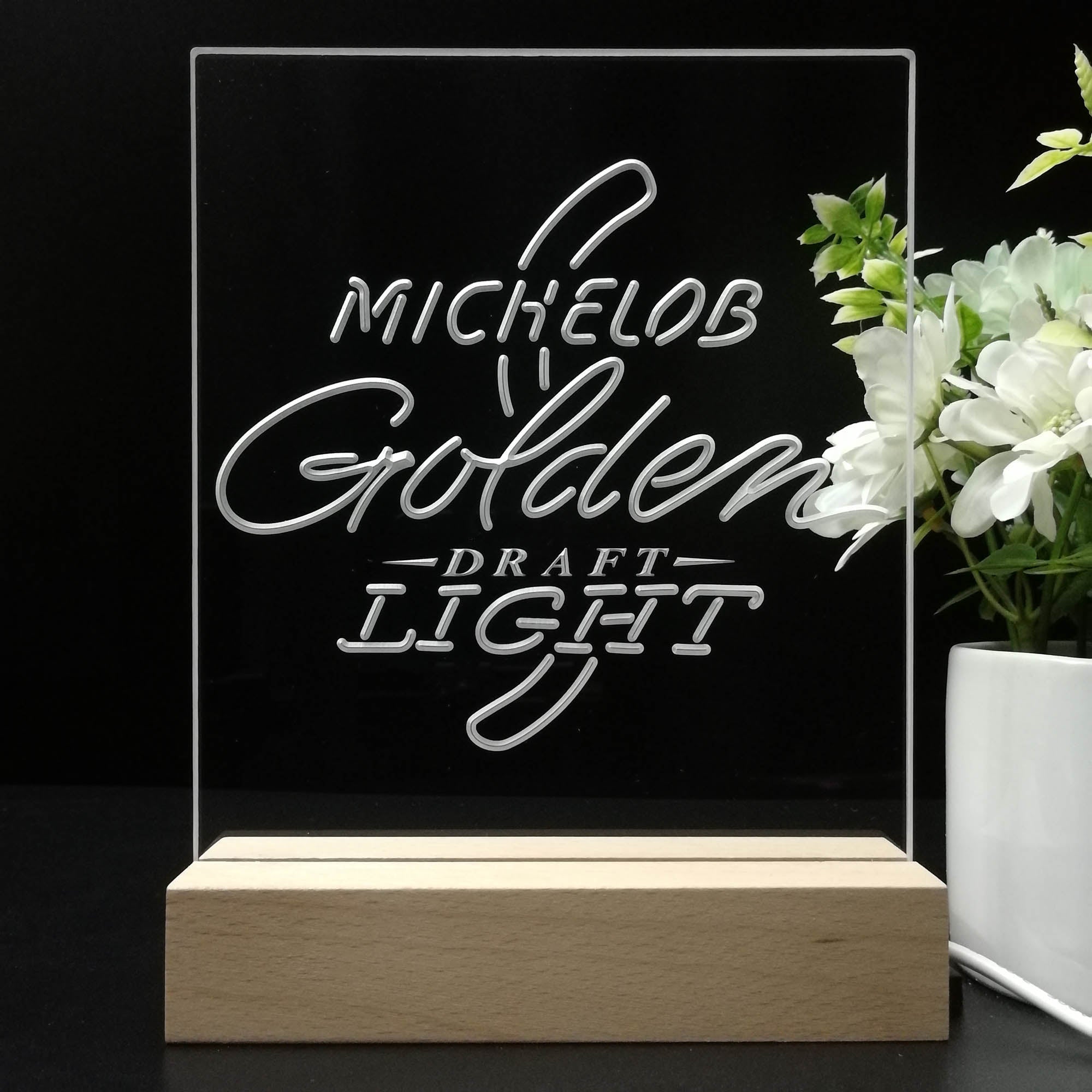 Michelob Golden Light Draft Night Light LED Sign