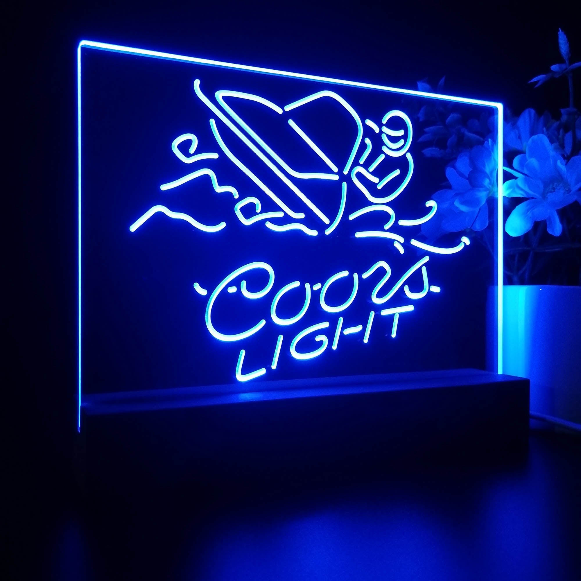 Coors Light Snowmobile Night Light LED Sign