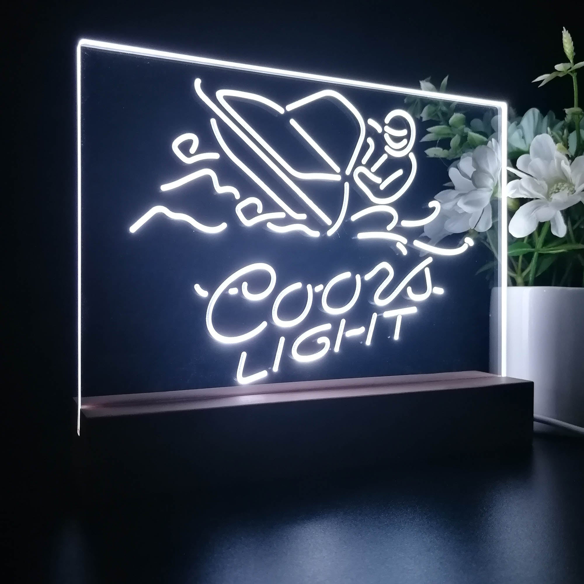 Coors Light Snowmobile Night Light LED Sign