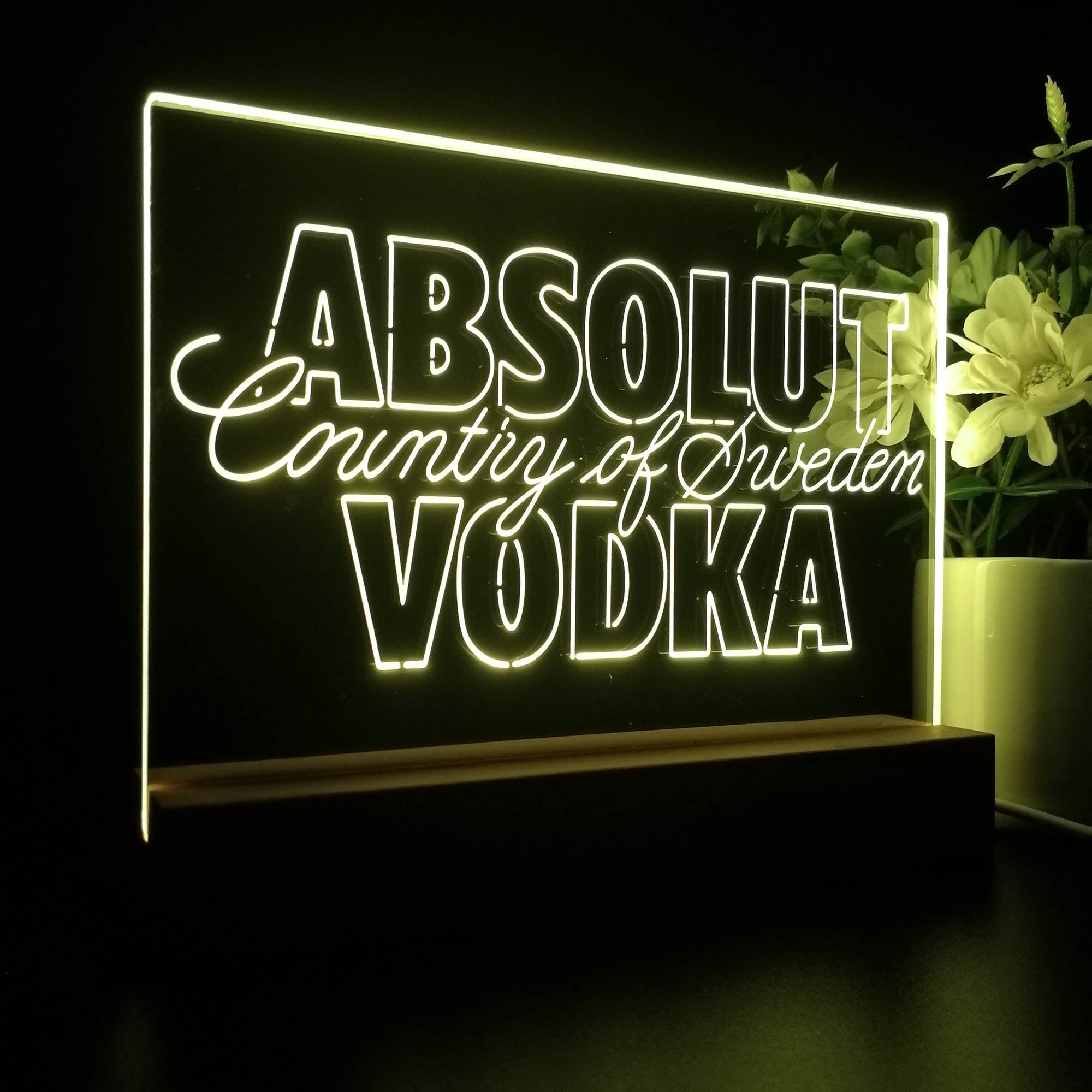 Absolut vodka Night Light LED Sign