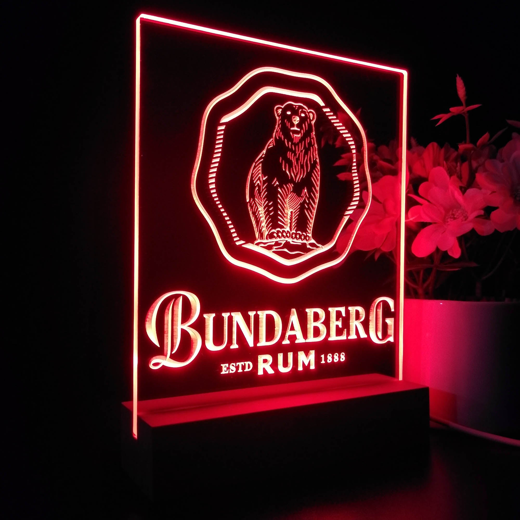 Bundaberg Rum Night Light LED Sign