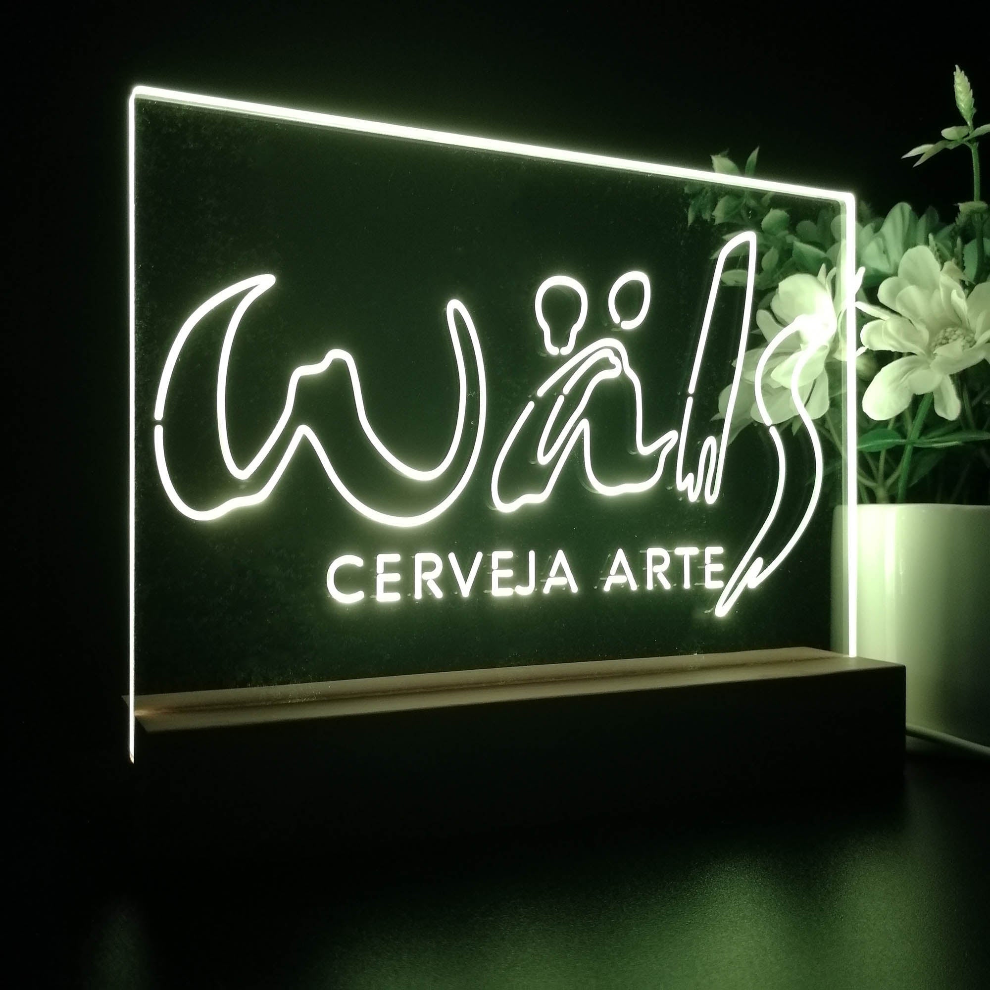 Wals CERVEJA ARTE Night Light LED Sign