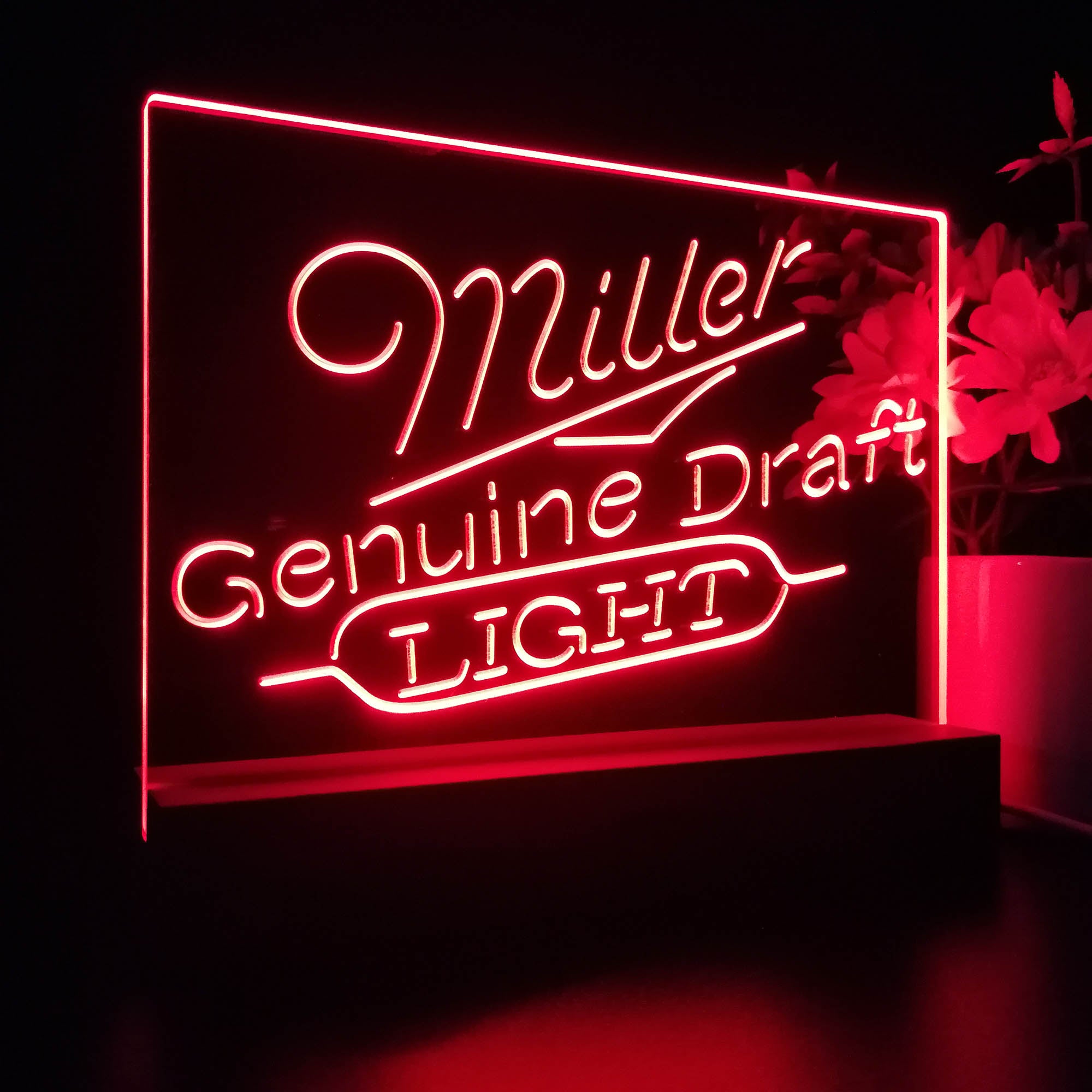 Miller Genuine Draft Light Night Light LED Sign