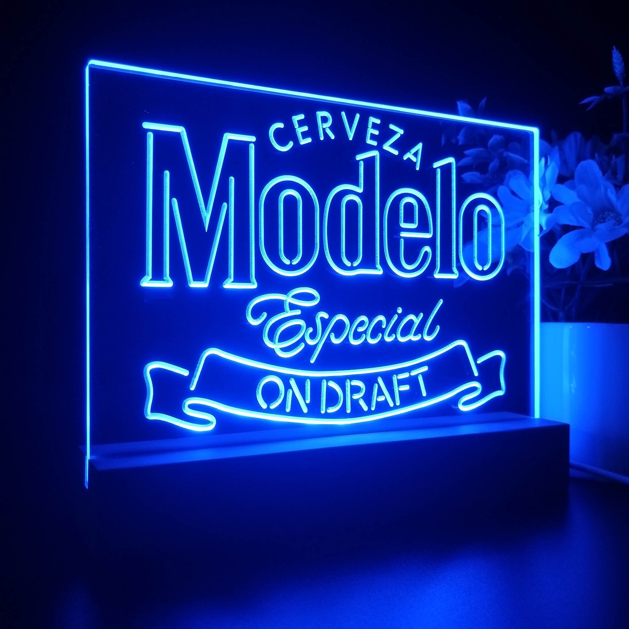 Cerveza Modelo Especial Draft Night Light LED Sign